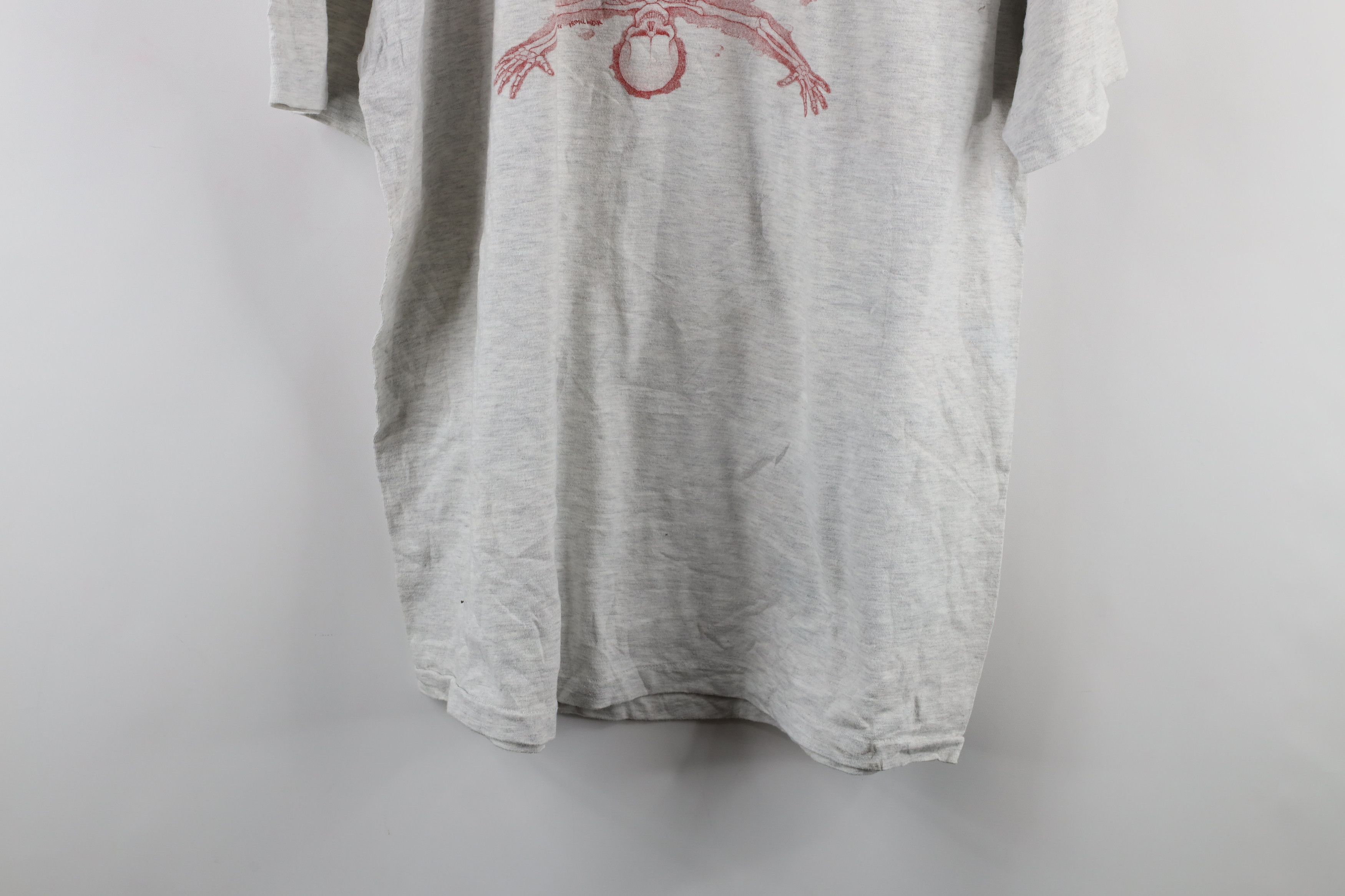 Vintage Vintage 90s Primal Wear Impact Skeleton Cycling T-Shirt USA Size US XL / EU 56 / 4 - 11 Thumbnail