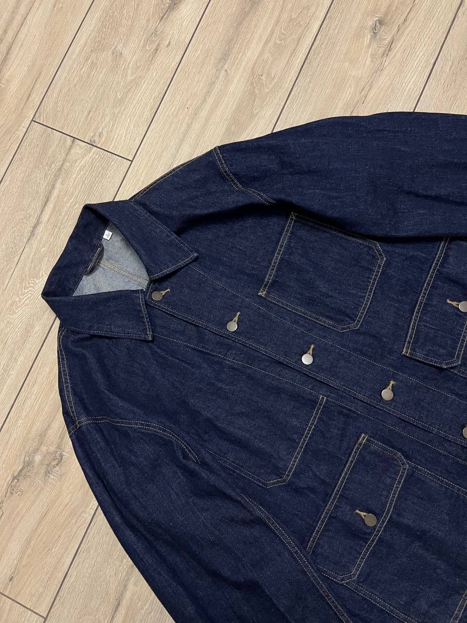 Uniqlo Uniqlo U Denim Work Wear Jacket Shirt sz L Front Pockets Size US L / EU 52-54 / 3 - 9 Thumbnail