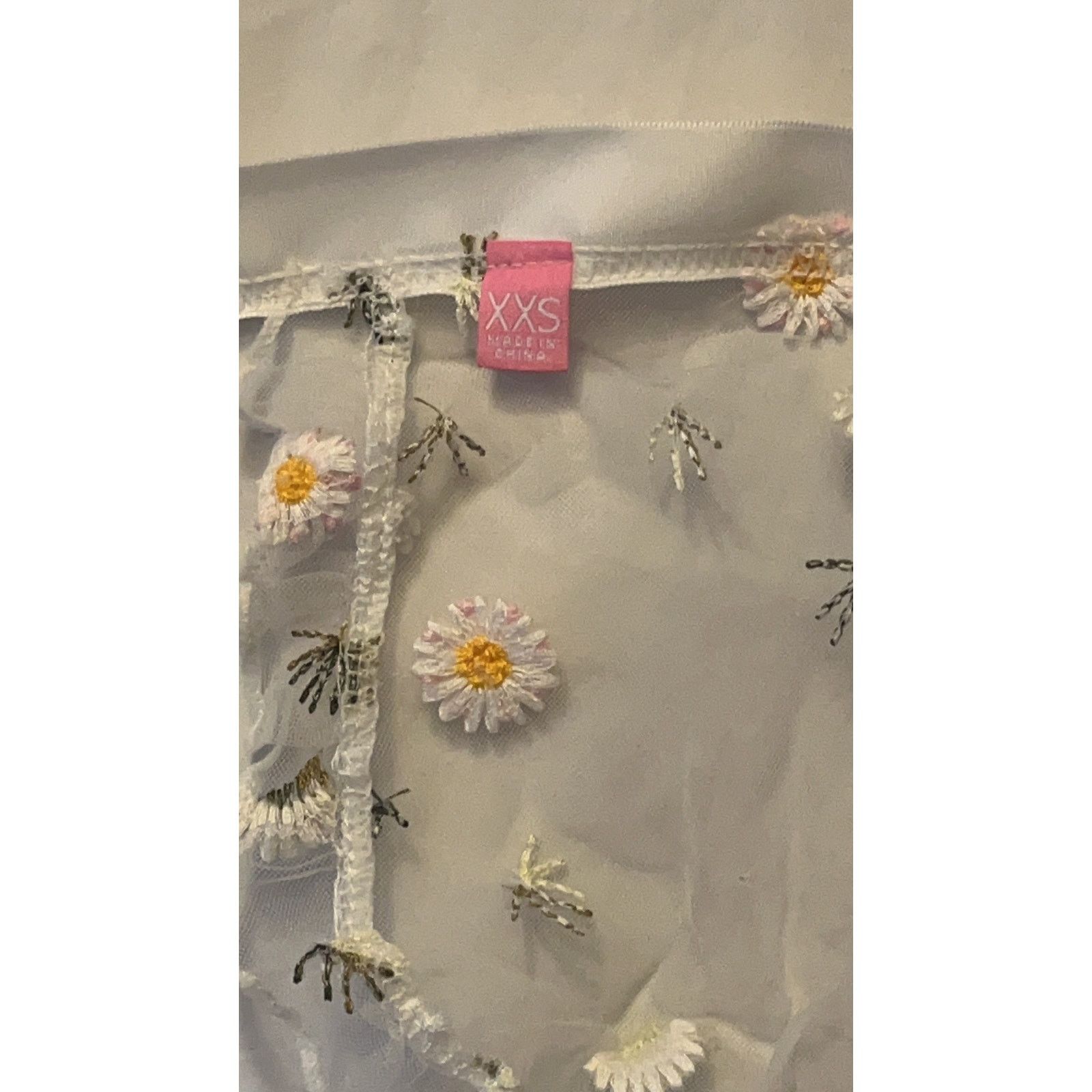 Dolls Kill Dolls kill Sugar Thrillz Daisy Embroidered Mesh Lingerie Set Size ONE SIZE - 14 Thumbnail