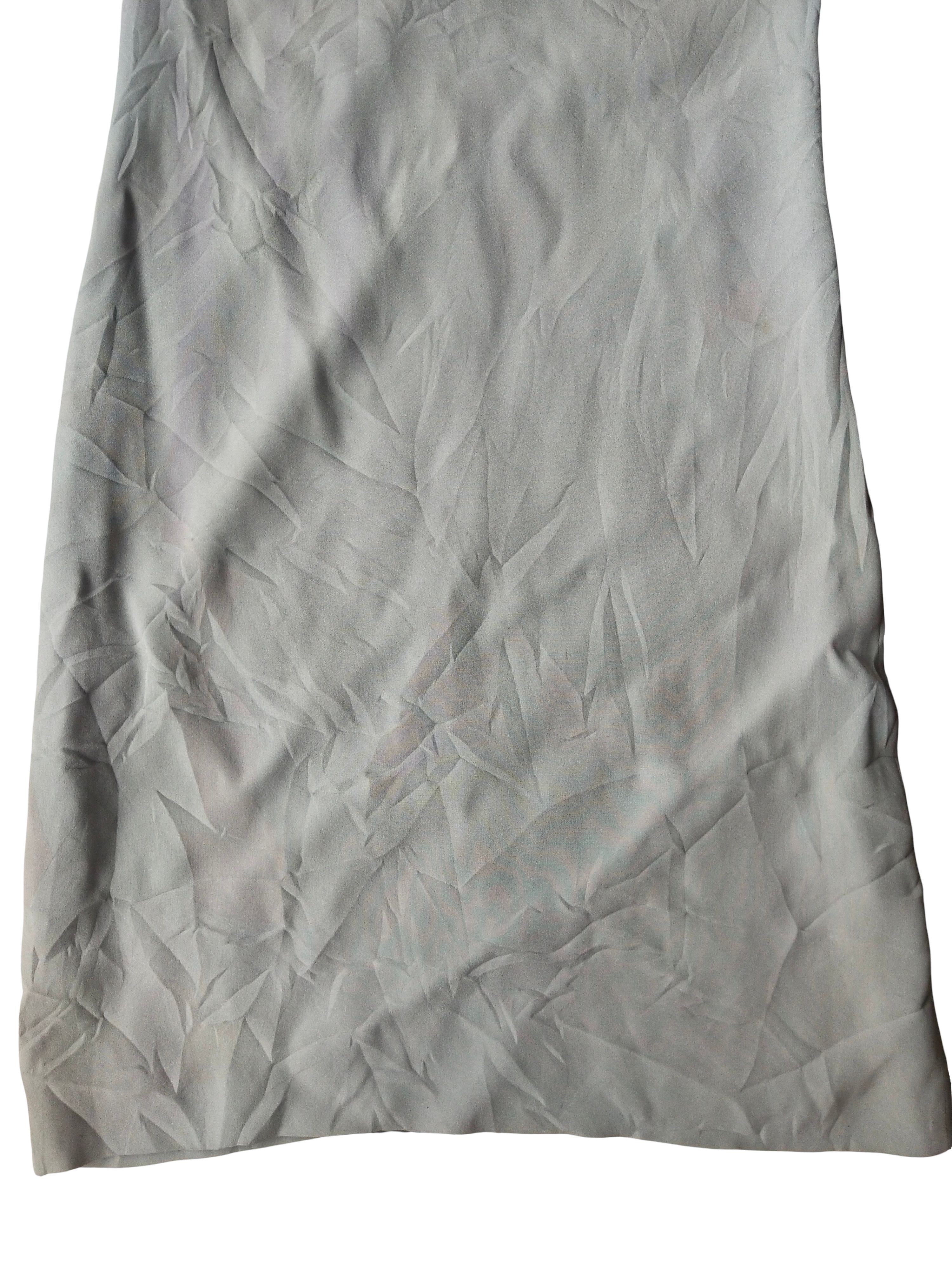 Gianfranco Ferre 1990s Gianfranco Ferre Studio Crinkled Silk Blend Dress Size S / US 4 / IT 40 - 3 Thumbnail