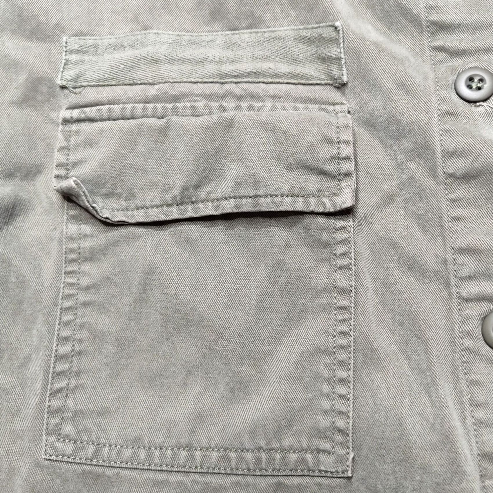 Olive CARMAR Shacket Olive Drab Tencel Blend Long Sleeve Button Womens Medium Green Casual All Seasons Pockets Jacket Size M / US 6-8 / IT 42-44 - 4 Thumbnail