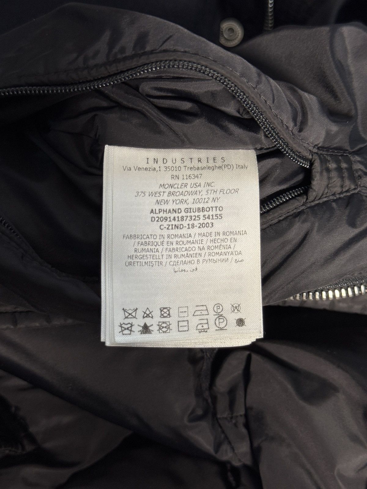 Moncler Moncler Black Down Jacket Wool Panel Puffer Size 6 (XXL) Size US XXL / EU 58 / 5 - 9 Thumbnail