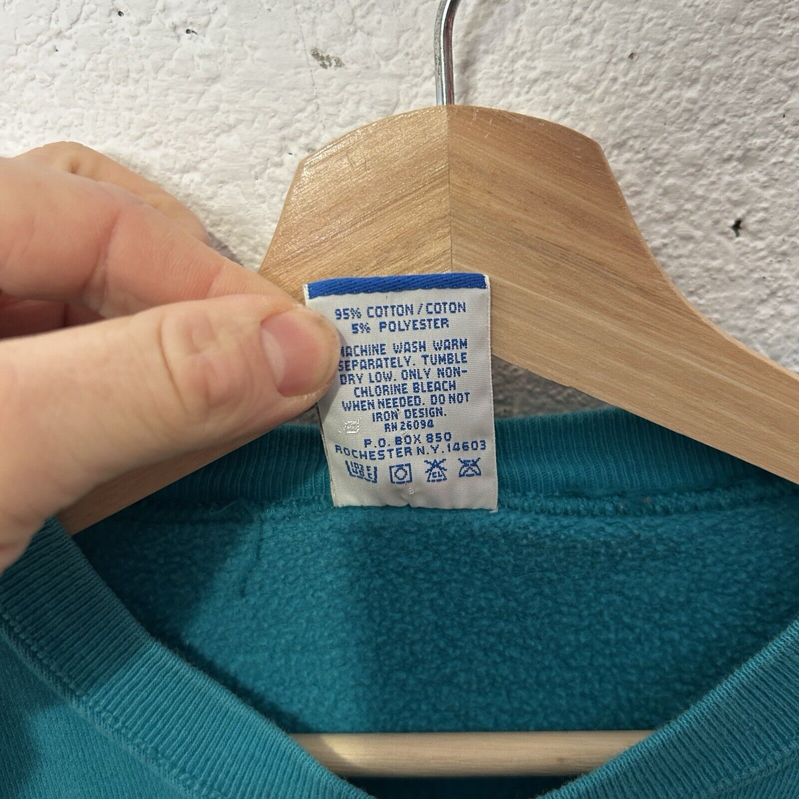 Champion Vintage Champion Pullover Crewneck Spellout “Teal” Size US L / EU 52-54 / 3 - 5 Thumbnail