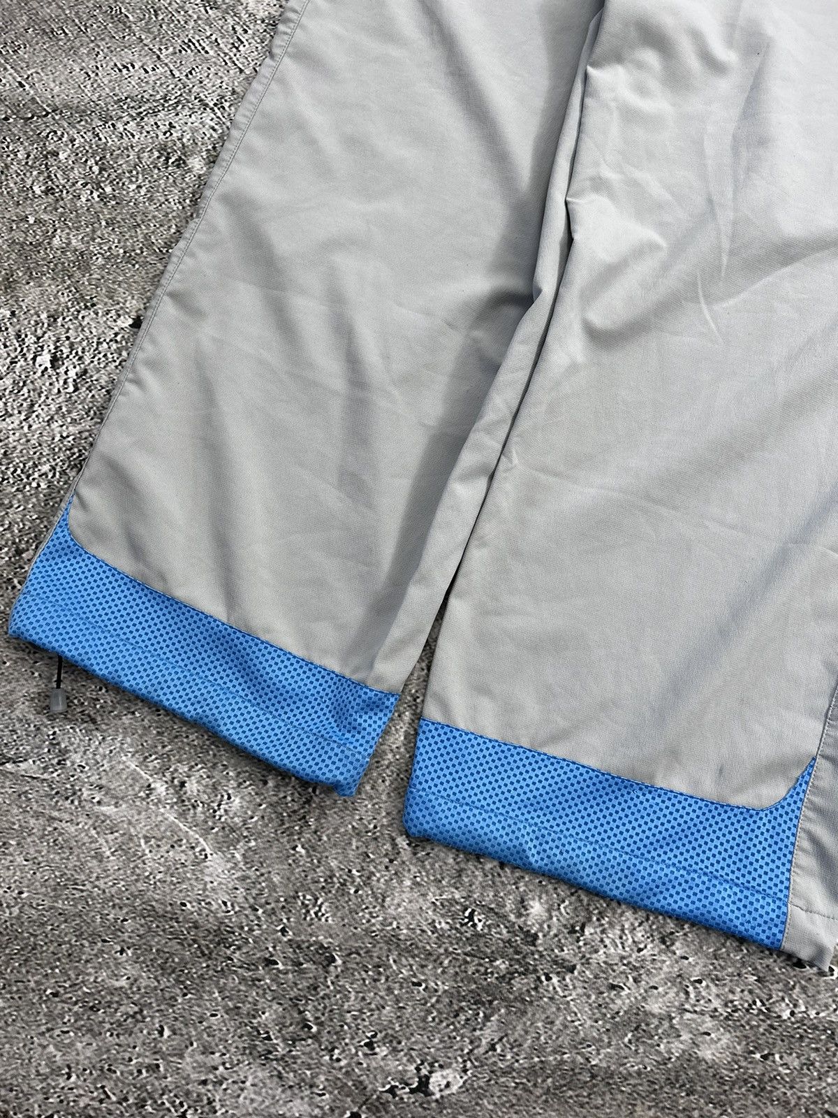 Nike × Vintage Nike vintage nylon track pants grey blue drill parachute y2k Size US 32 / EU 48 - 13 Thumbnail