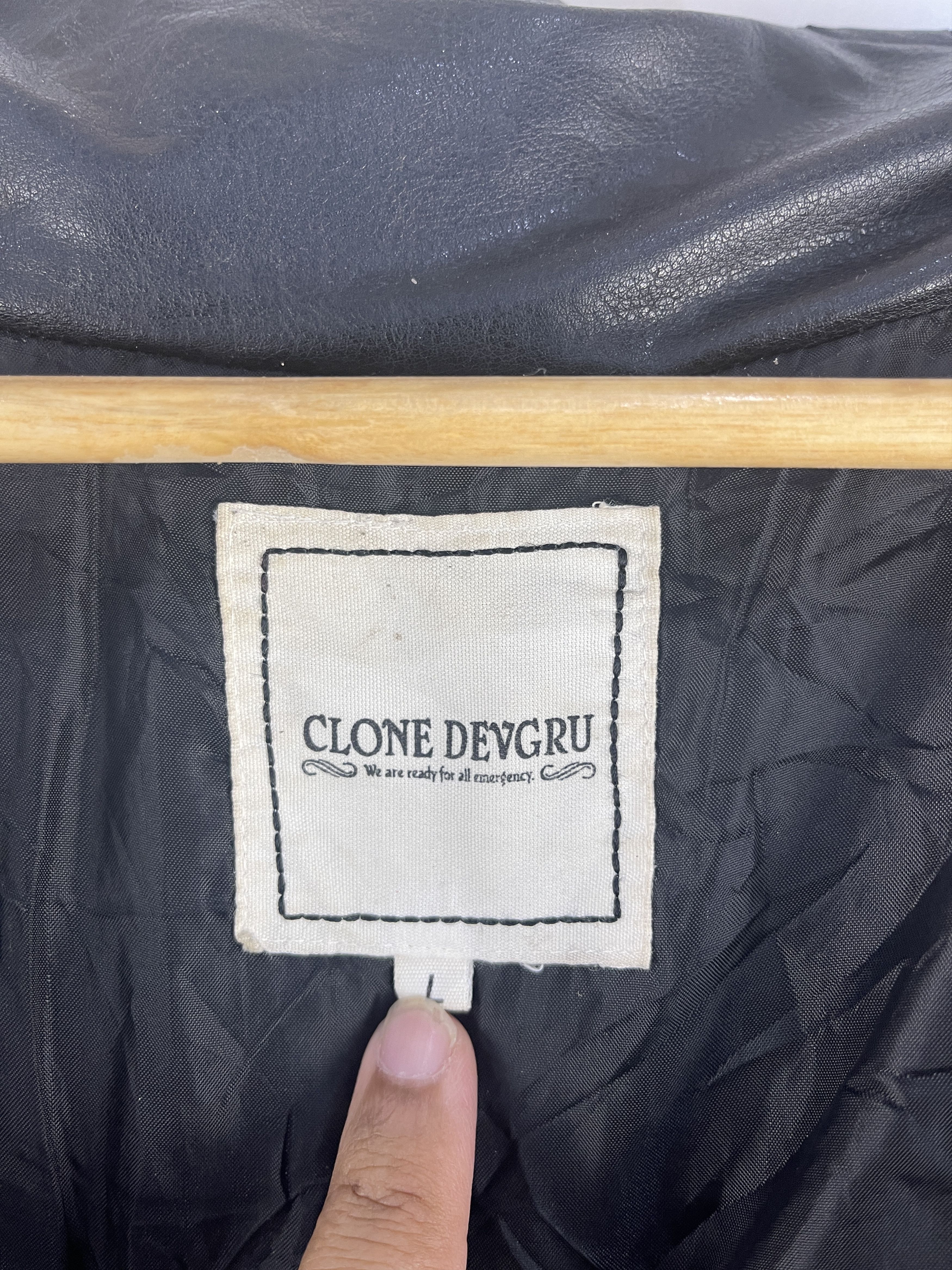 Japanese Brand Vintage Clone Devgru Leather Jacket Size US M / EU 48-50 / 2 - 12 Thumbnail
