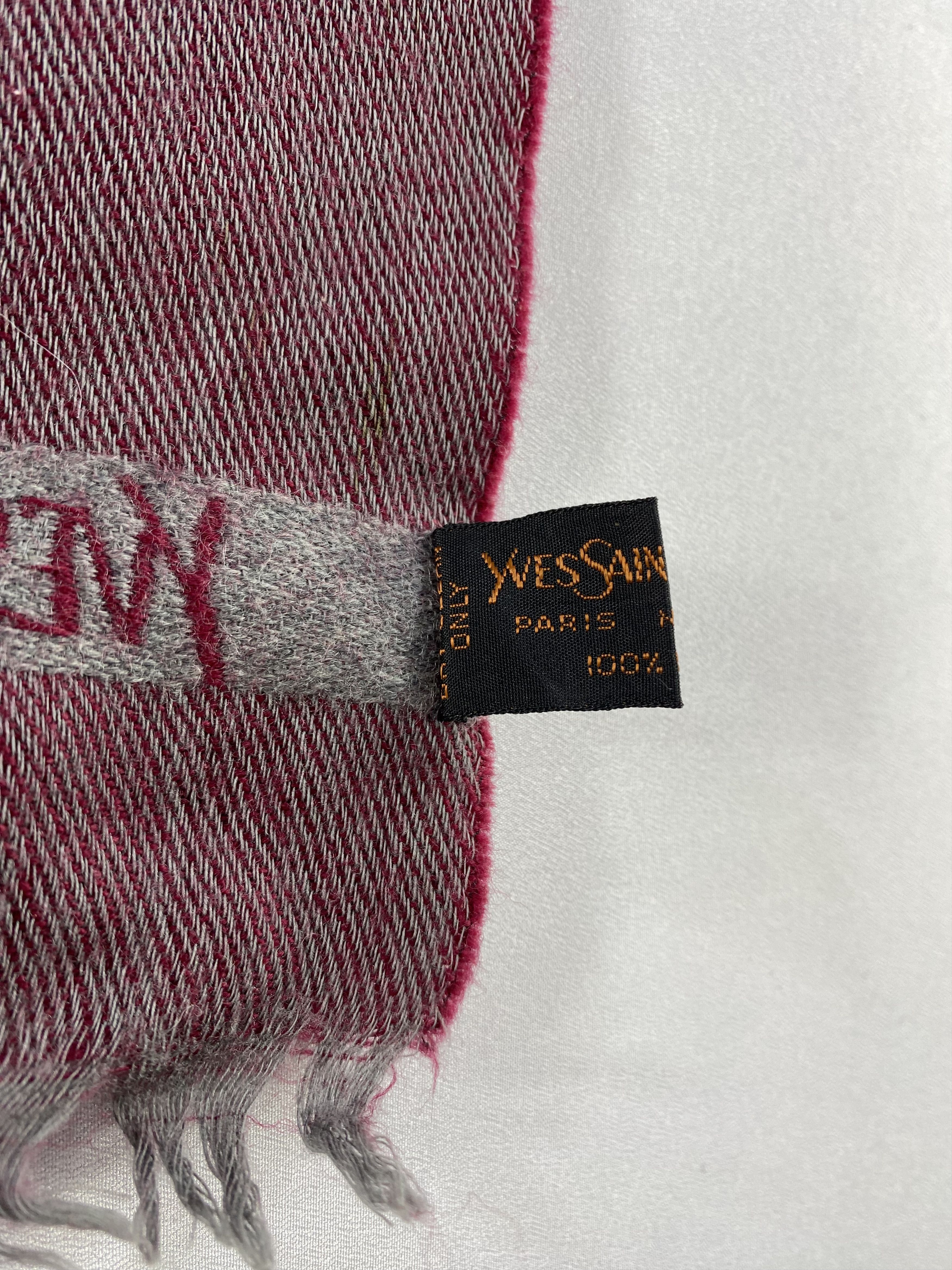 Vintage Yves Saint Laurent Scarf / Muffler / Neckwear - WW606 Size ONE SIZE - 5 Thumbnail