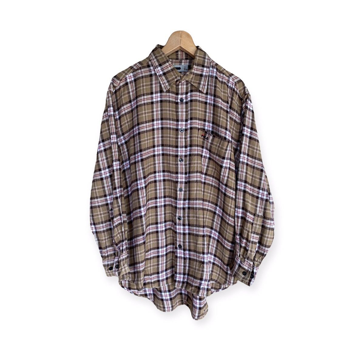Fila Vintage Fila Plaid Tartan Flannel Shirt Button Up Size US L / EU 52-54 / 3 - 1 Thumbnail