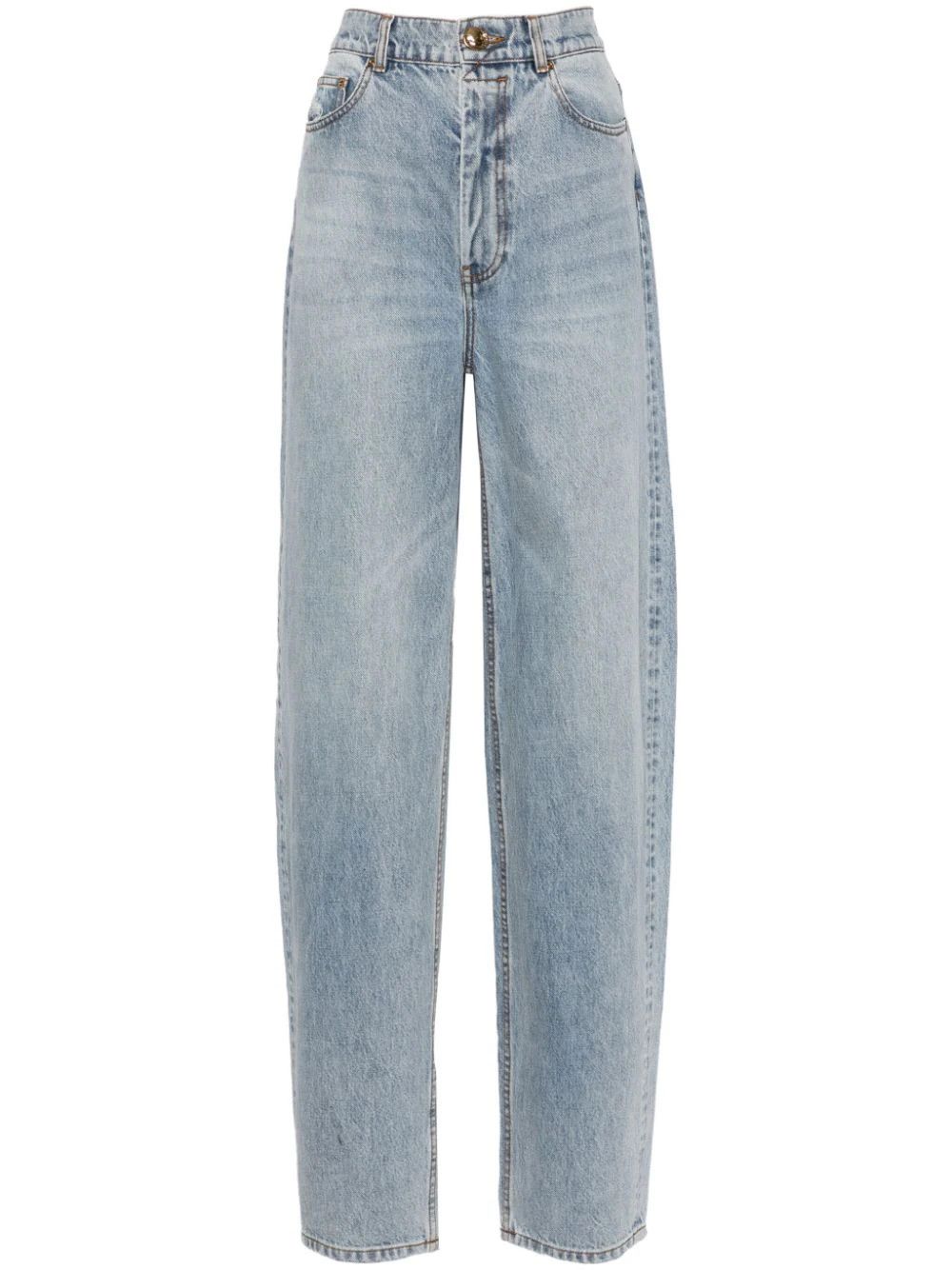 Zimmermann o1s22i1n1024 Curved Leg Jeans in Light Blue Size 28" / US 6 / IT 42 - 1 Thumbnail