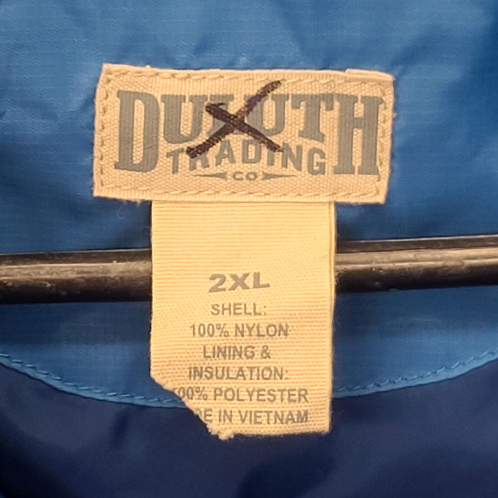 Vintage Duluth Vest Womens 2XL Quilted Puffer Zip Regular Fit Blue Nylon Vest Quilted Insulated Water Resistant Wind-Resistant 2XL Womens Size XXL / US 16-18 / IT 52-54 - 2 Thumbnail