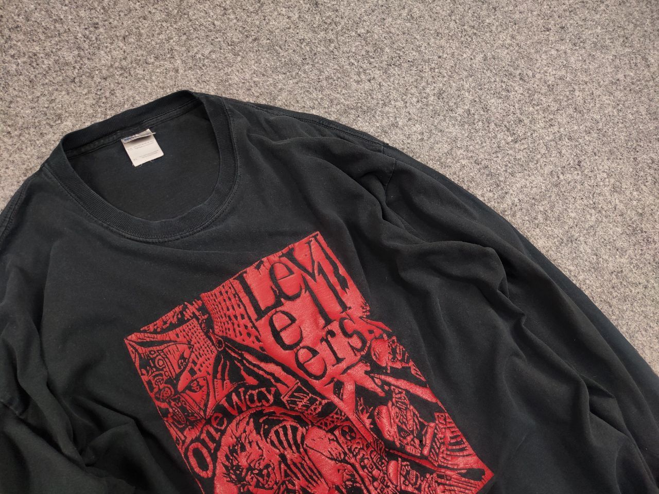 Band Tees Vintage 90's The Levellers One Way Band Long sleeve T-Shirt Size US XL / EU 56 / 4 - 11 Thumbnail