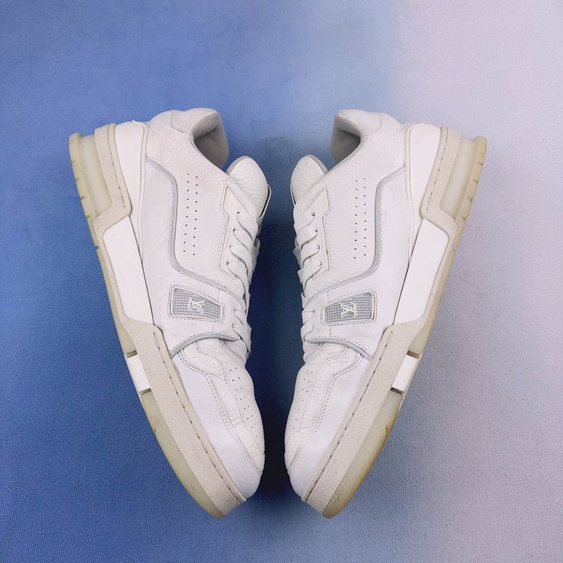 Louis Vuitton Louis Vuitton Trainer Low Top Sneakers in White - Size US 10.5 / EU 43-44 - 7 Thumbnail