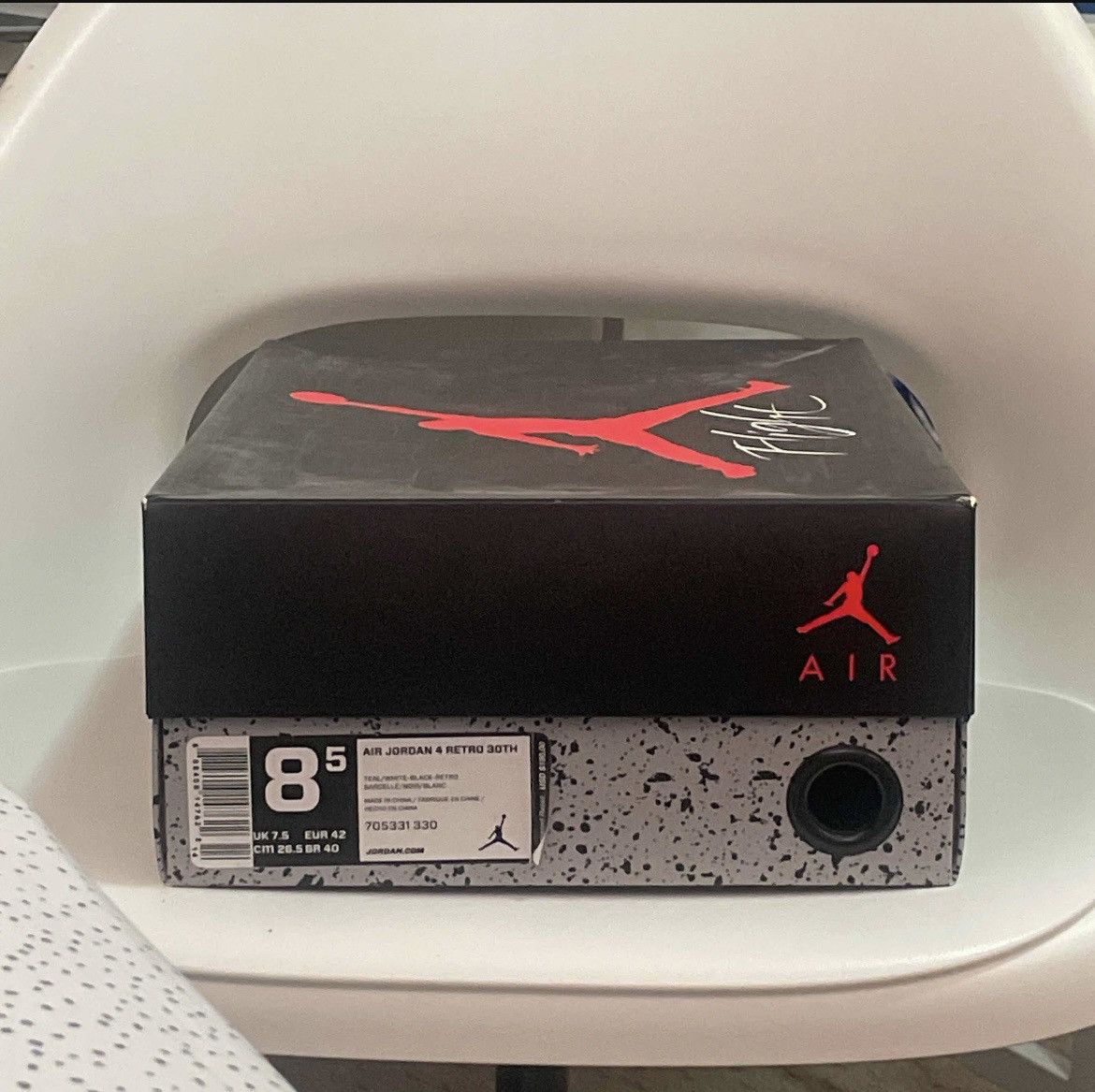 Nike Jordan 4 Retro Teal Size US 8.5 / EU 41-42 - 6 Thumbnail