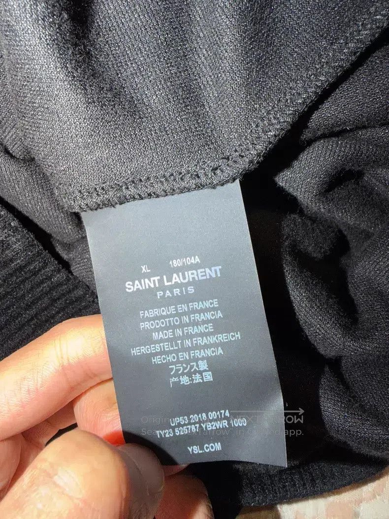 Saint Laurent Paris Saint Laurent Paris Black Velvet Hoodie XL Size i Size US XL / EU 56 / 4 - 6 Thumbnail