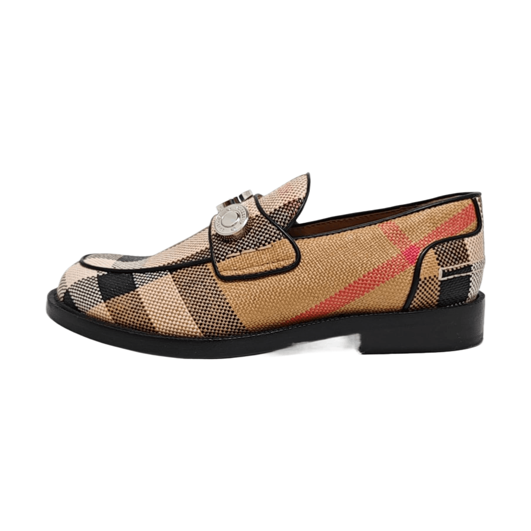 Burberry Burberry Check Leather Casual Shoes Size 40 Size US 7 / EU 40 - 1 Thumbnail