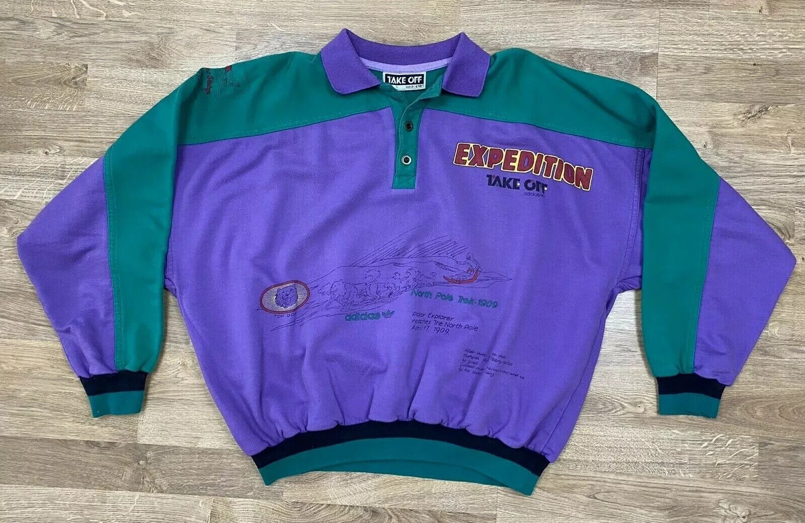 Adidas VINTAGE 90s ADIDAS TAKE OFF EXPEDITION SWEATSHIRT WOMENS Size M / US 6-8 / IT 42-44 - 6 Thumbnail