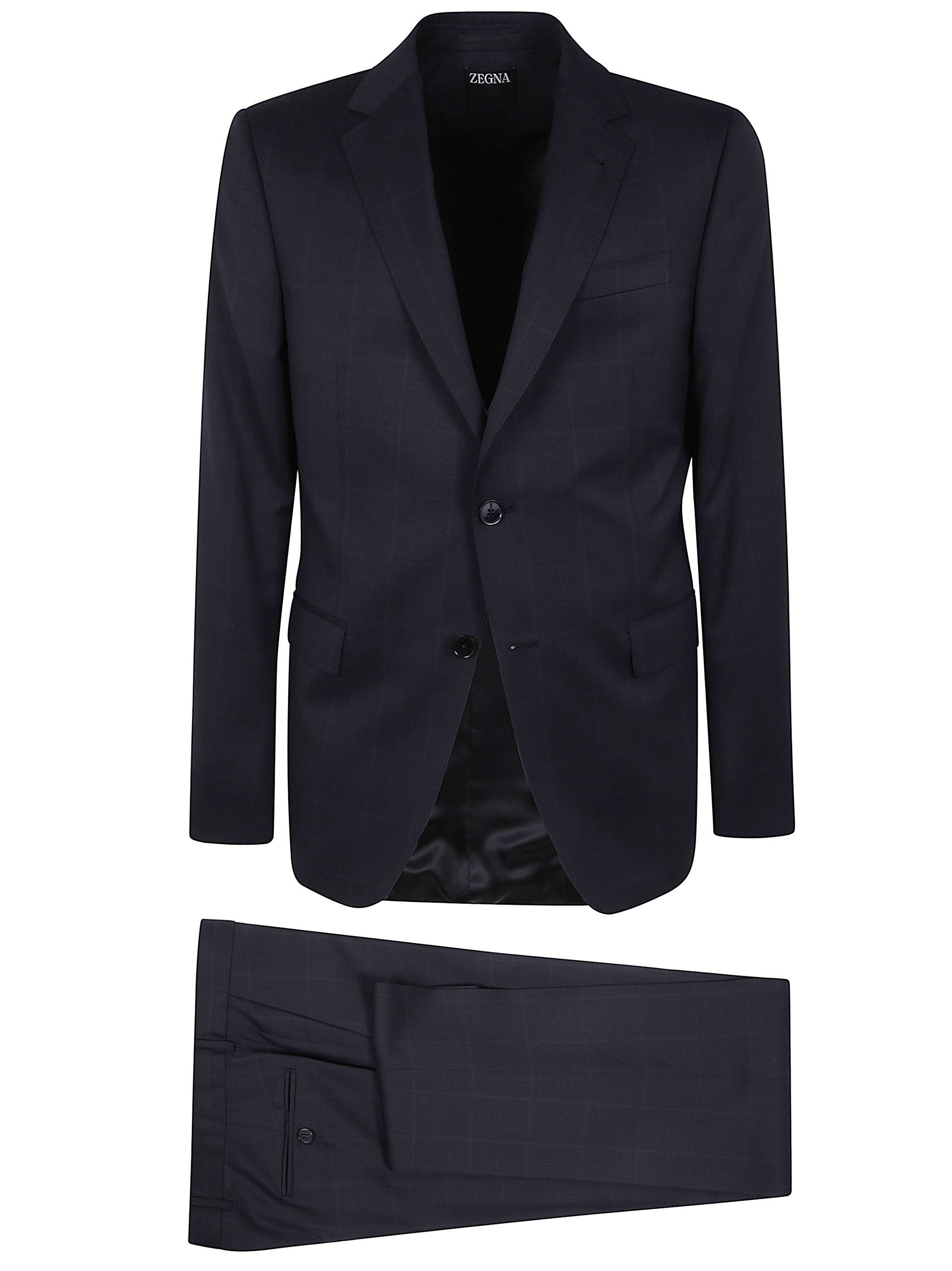 Ermenegildo Zegna PURE WOOL SUIT Size US XL / EU 56 / 4 - 1 Thumbnail