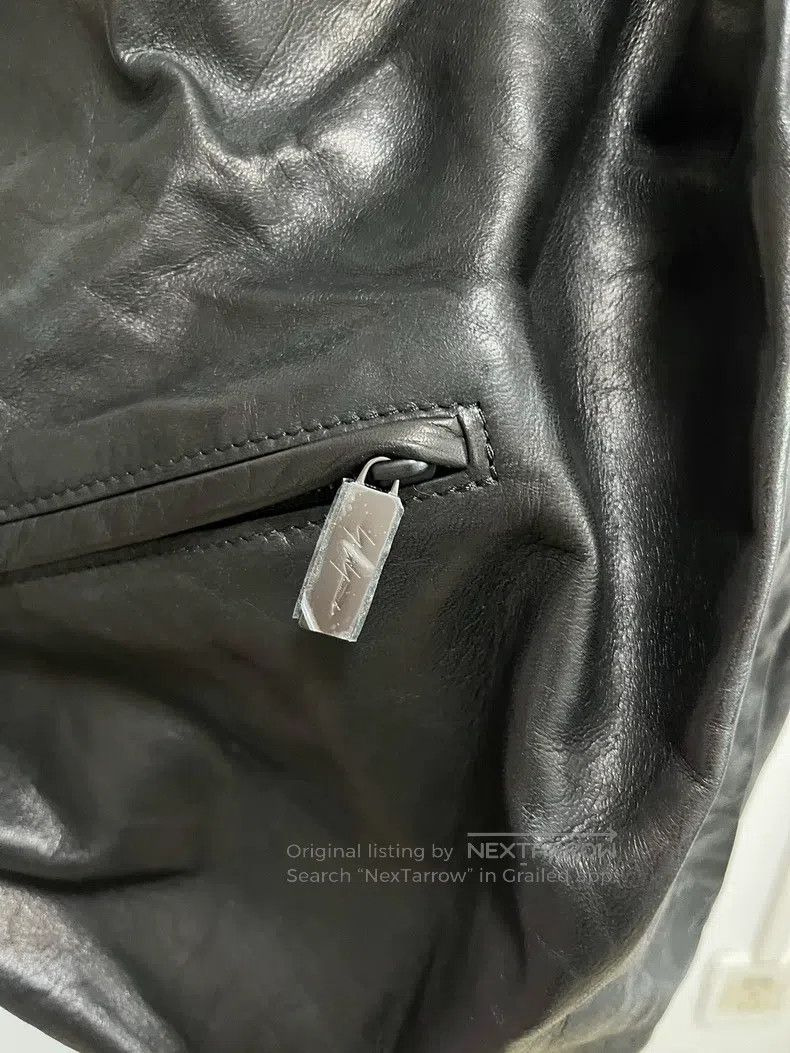 Yohji Yamamoto Yohji Yamamoto Leather Drawstring Crossbody Bag Size ONE SIZE - 8 Thumbnail
