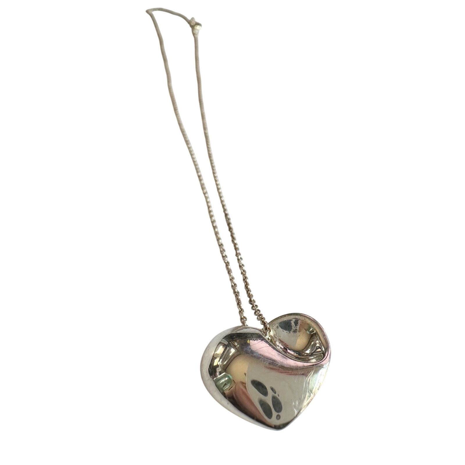 Tiffany & Co. Tiffany & Co Puffy Heart (or folded heart) Necklace - 15" Size ONE SIZE - 7 Thumbnail