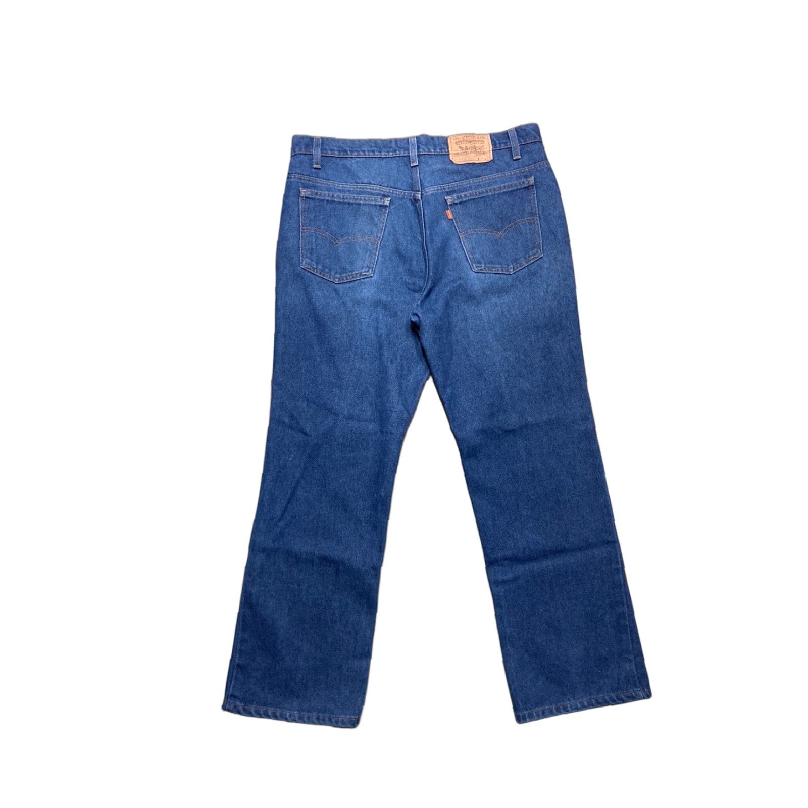 Levi's VINTAGE Levi’s 516 Jeans Men Wide-Leg Dark Indigo 80s 38x29 Baggy Bootcut Orange Tab Blues Full Size US 38 / EU 54 - 1 Thumbnail