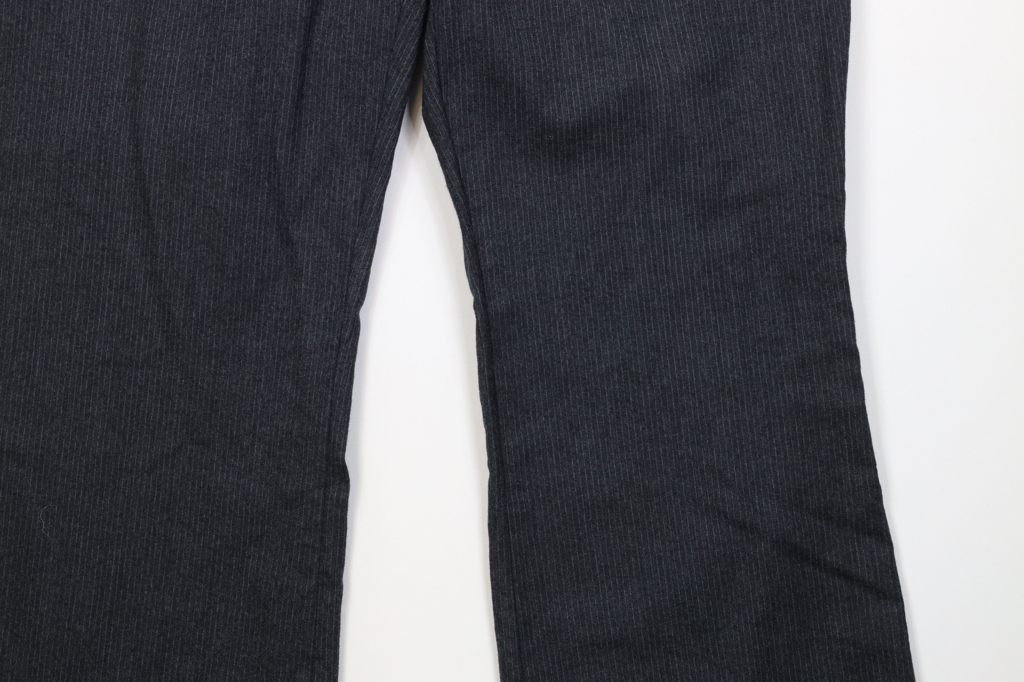 Vintage Vintage 70s Streetwear Pinstriped Bell Bottoms Chino Pants Size US 38 / EU 54 - 4 Thumbnail