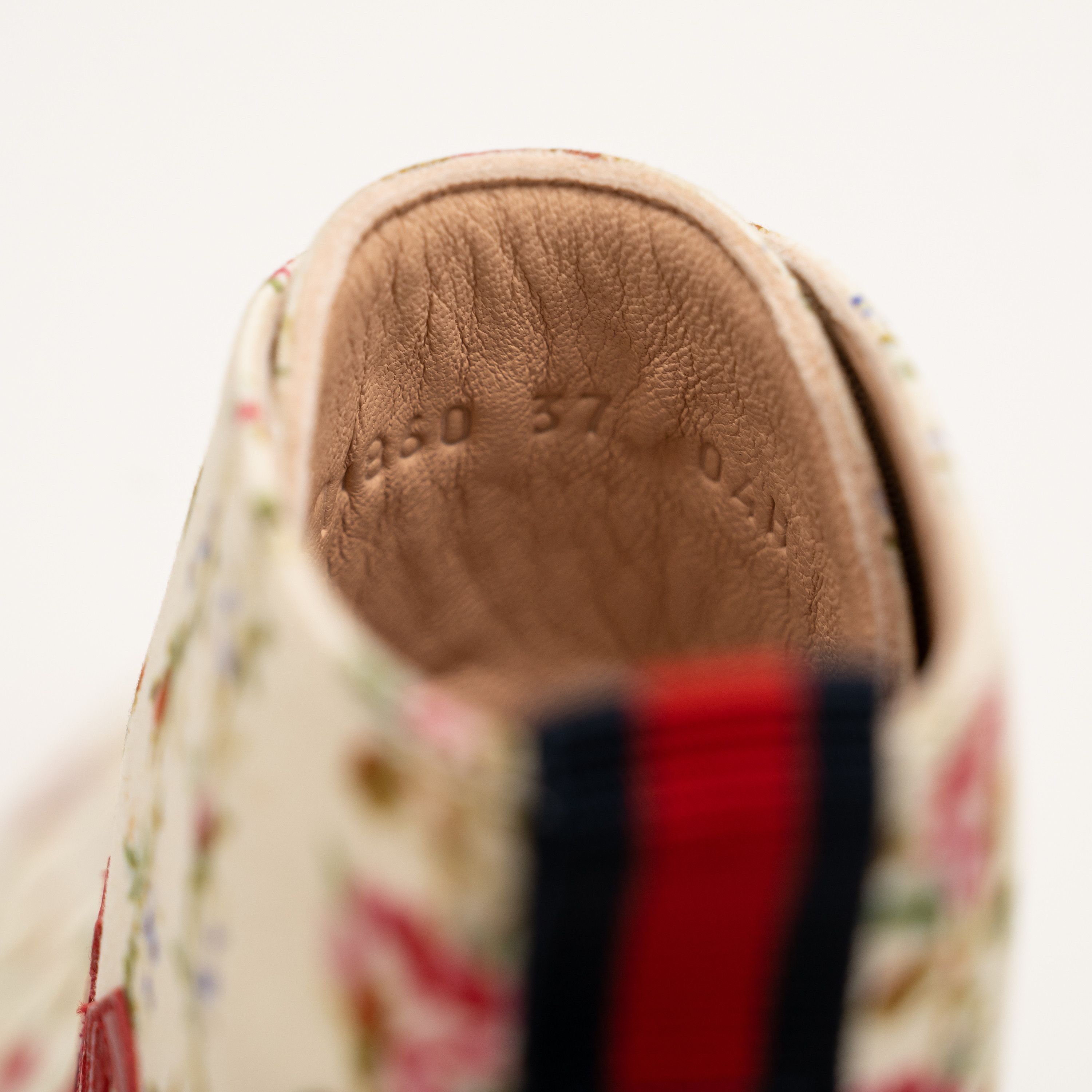 Gucci 37eu 7us Gucci Blind For Love Floral Print High Top Sneakers Size US 7 / IT 37 - 12 Thumbnail
