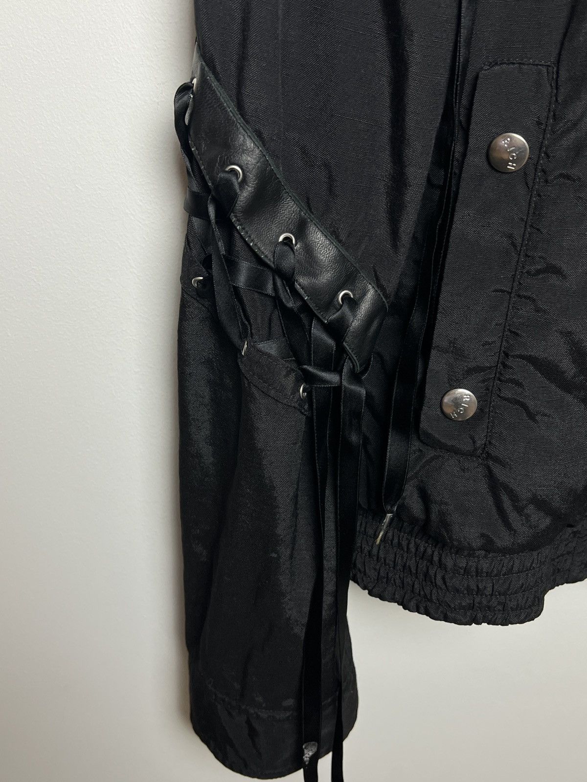John Richmond richmond y2k archive bondage shimmer moto jacket Size US M / EU 48-50 / 2 - 8 Thumbnail
