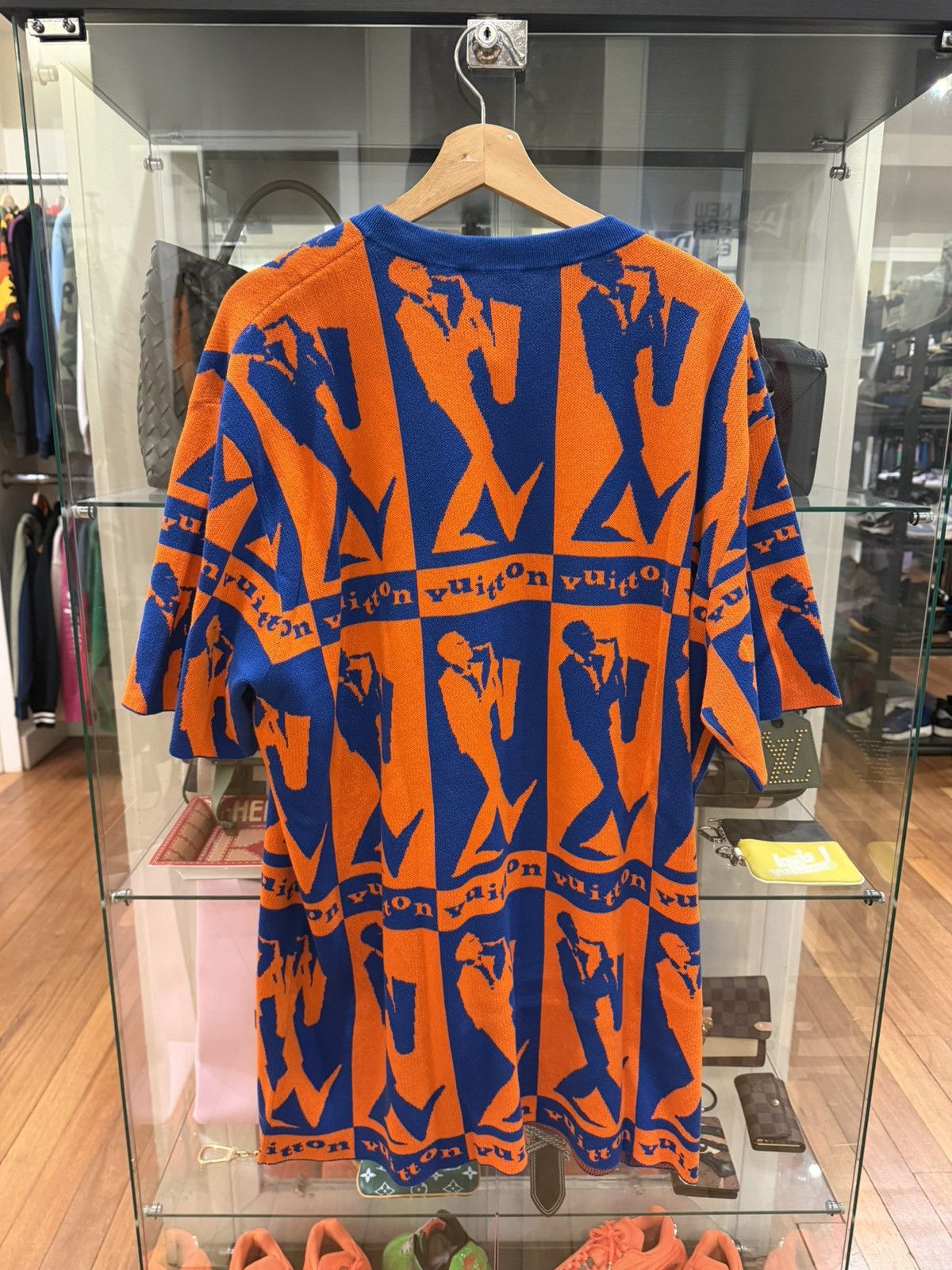 Louis Vuitton Louis Vuitton Jazzman Short Sleeve Knit - Blue/Orange Size US XXL / EU 58 / 5 - 2 Thumbnail