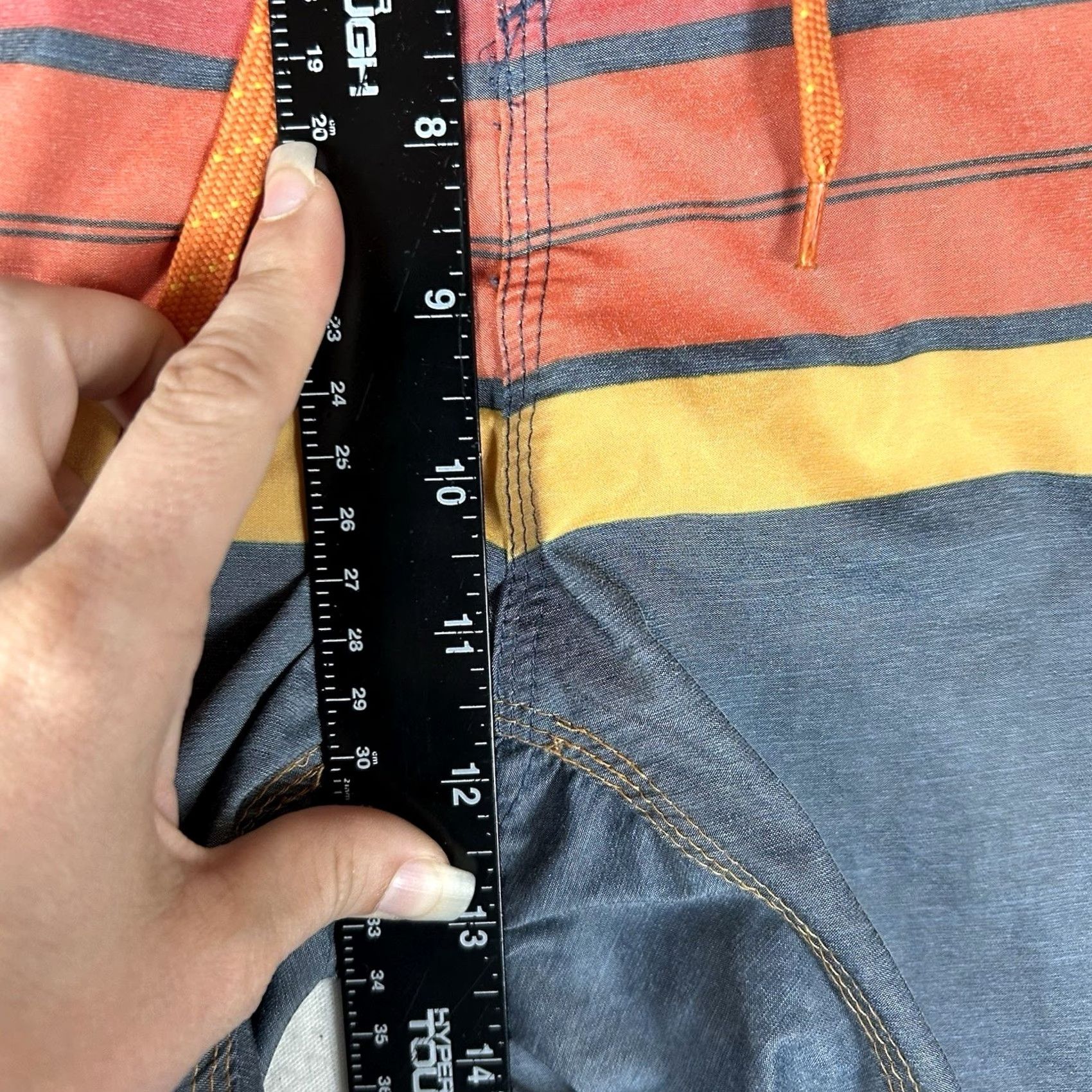 Burnside Burnside Board Short Swim Trunks Men's Size 38 Blue Striped Pockets Beach Summer Size US 38 / EU 54 - 6 Thumbnail