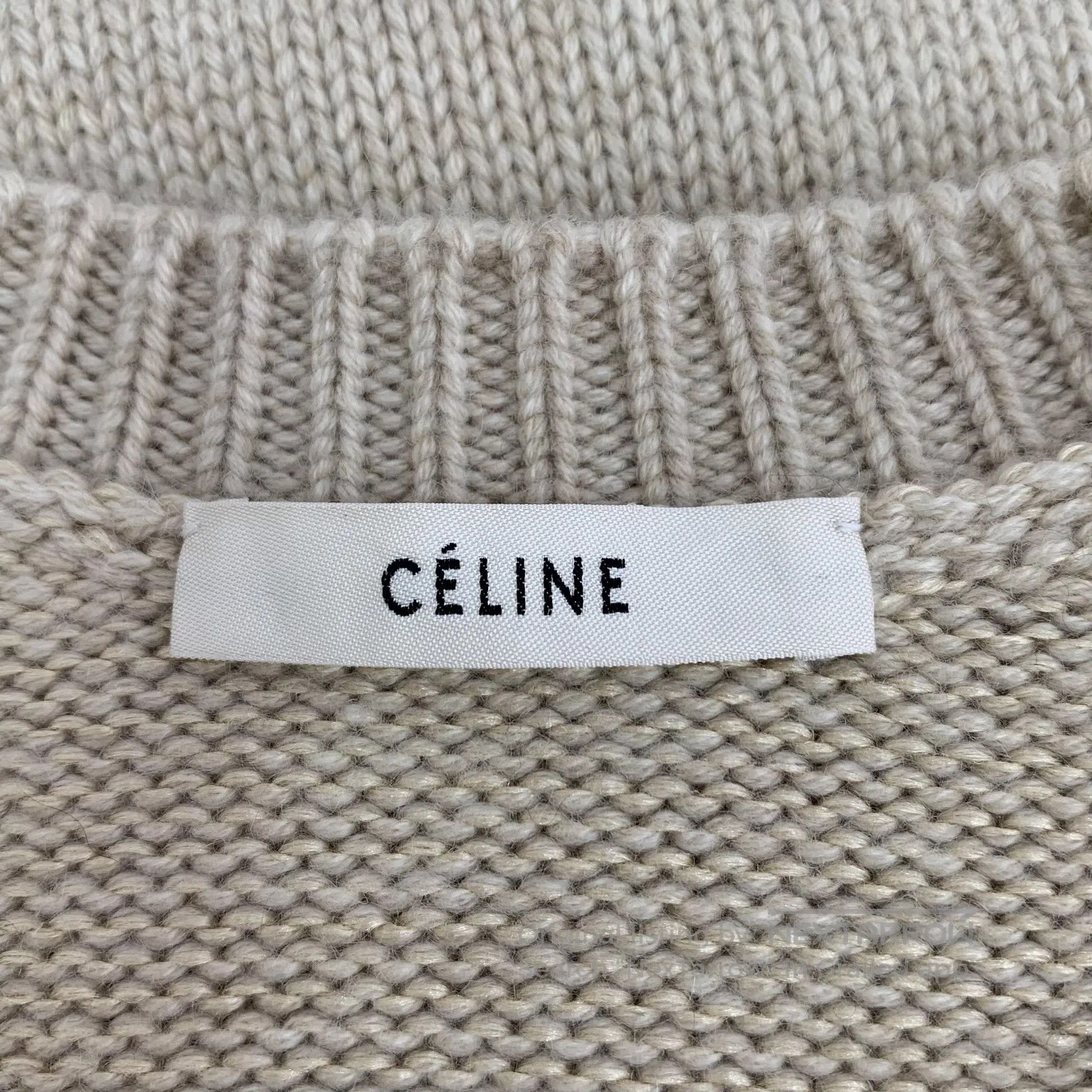 Celine CELINE Brown cashmere round neck long sleeve knitted sweat Size US M / EU 48-50 / 2 - 5 Thumbnail