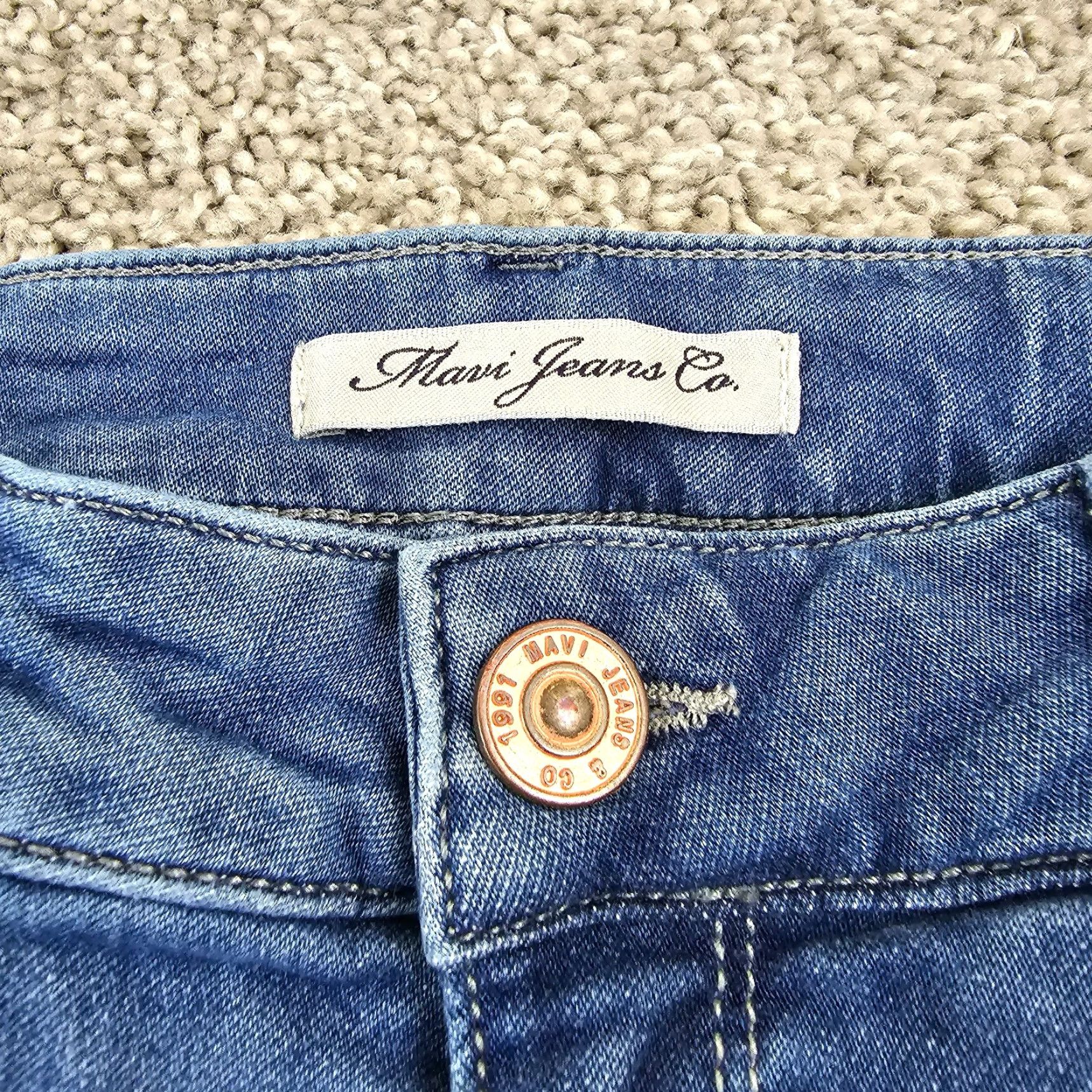 Vintage Mavi Jeans Womens 25 Low Rise Ankle Stretch Denim Pants Light Wash Blue 26x27 Size 42" / US 20 - 4 Thumbnail