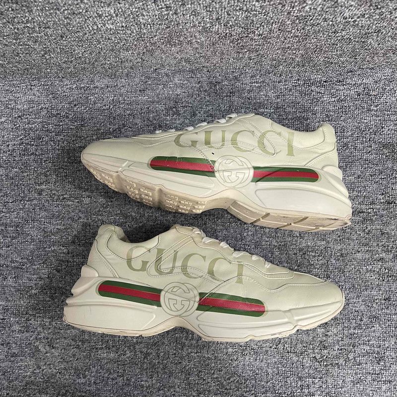 Gucci GUCCI Rhyton Logo Low-Top Dad Sneakers - Size US 10.5 / EU 43-44 - 2 Thumbnail