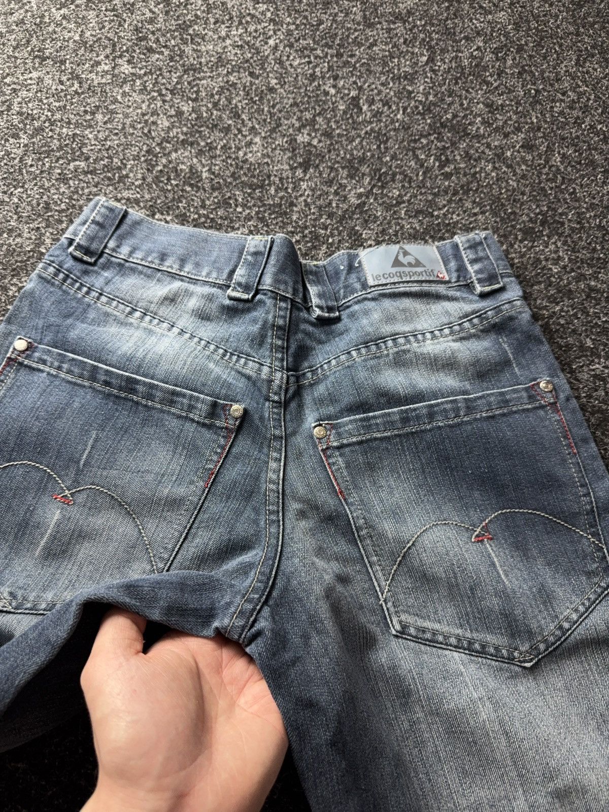 Le Coq Sportif Vintage Retro 00s Le Coq Sportif Straight Jeans Y2K Denim Size US 31 - 20 Thumbnail
