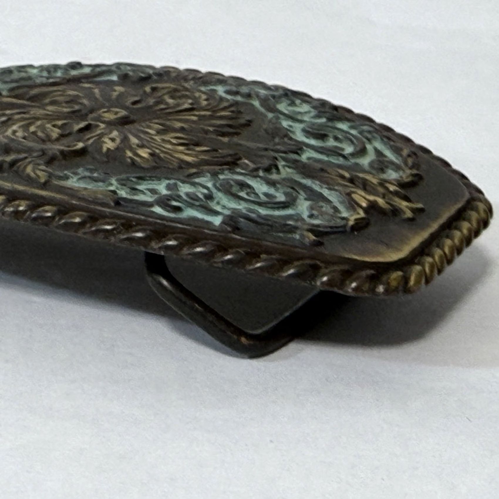 Vintage Antique Brass Southwestern Patina Finish Western Cross Belt Buckle Belt Buckle Size ONE SIZE - 6 Thumbnail