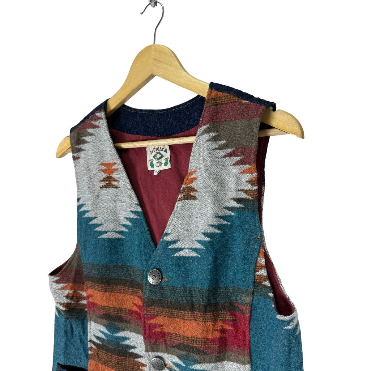 Japanese Brand ⚡️TITICACA AZTEC NATIVE VEST Size US M / EU 48-50 / 2 - 5 Thumbnail