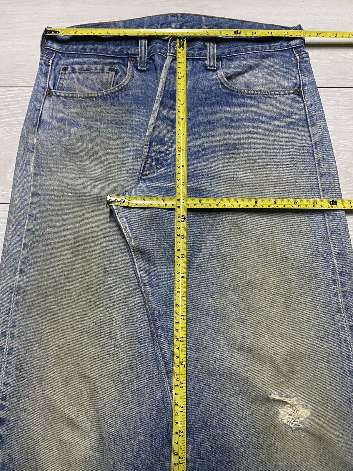 Levi's W32 Vintage Levis 501 60s Selvedge Rindem No6 ButtonFly Jean Size US 32 / EU 48 - 21 Thumbnail