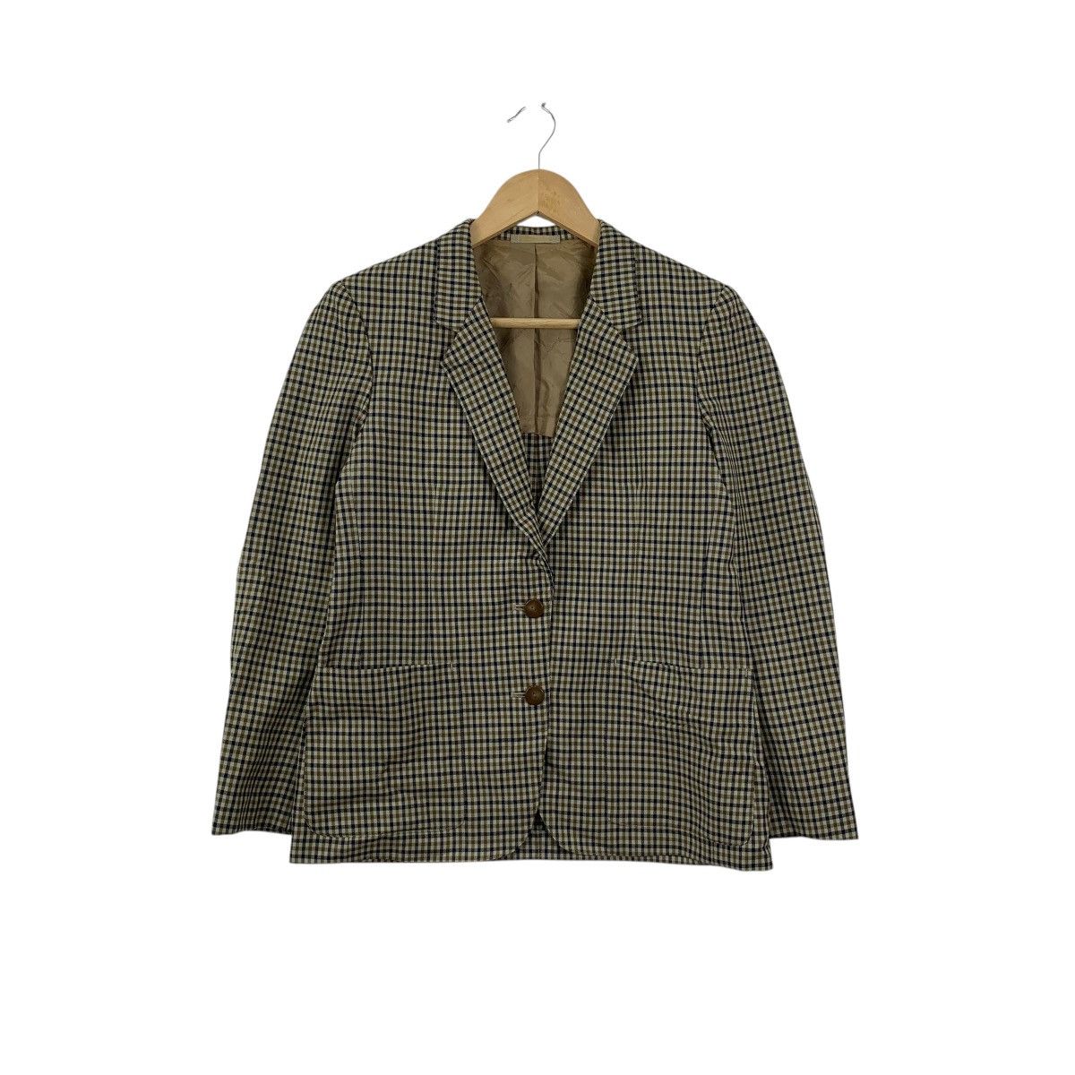 Aquascutum Vintage AQUASCUTUM LONDON Nova Checks Pattern Blazer Jacket Size S / US 4 / IT 40 - 1 Thumbnail