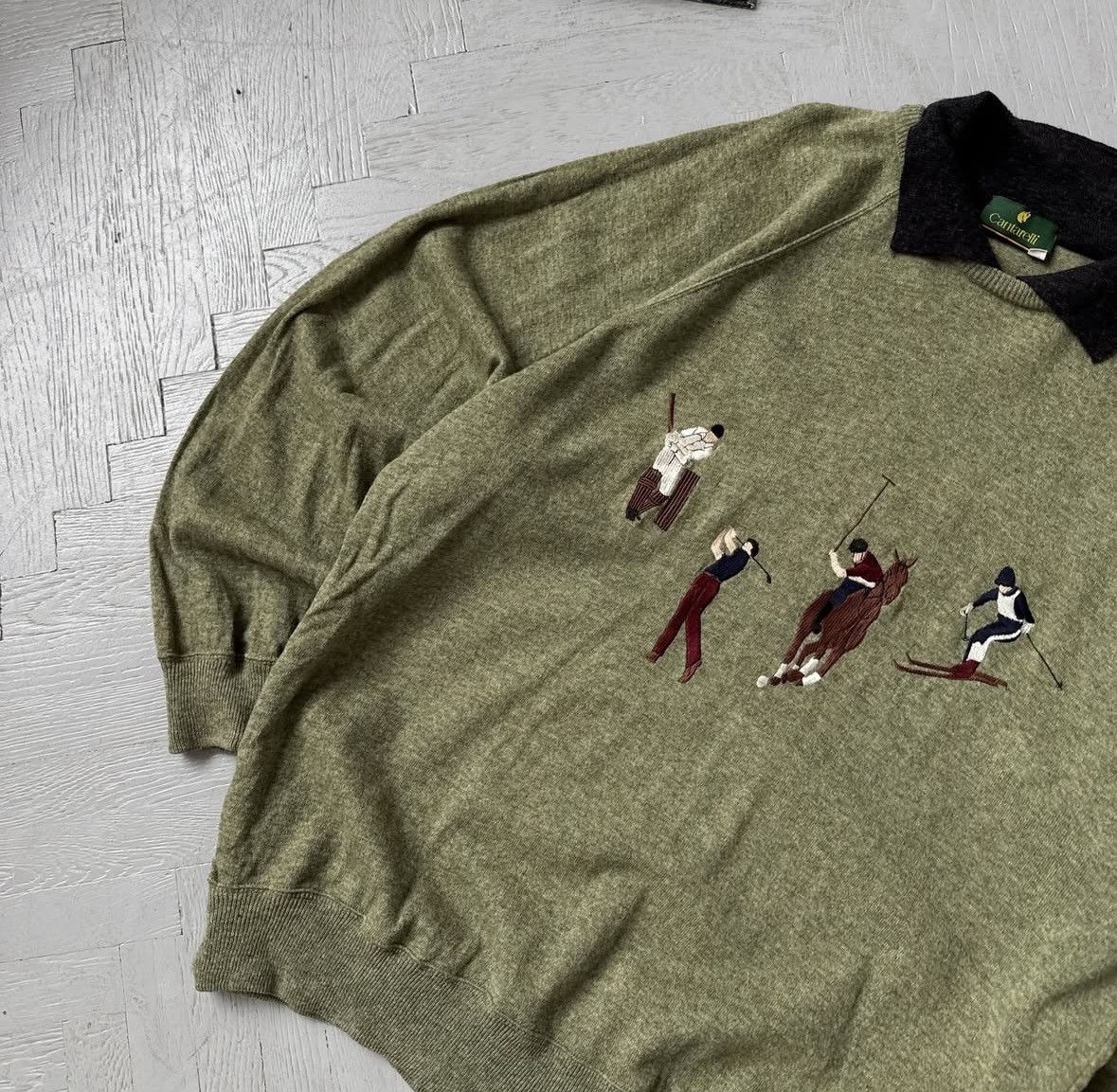 Cantarelli Vintage Cantarelli Embroidered Sweatshirt Made in Italy Size US L / EU 52-54 / 3 - 3 Thumbnail