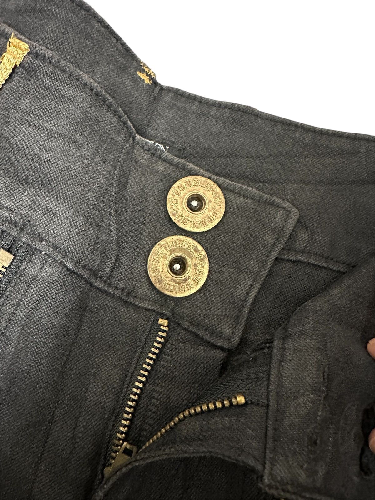 Japanese Brand FALL DOWN Lace-Up Flare Pants Size US 28 / EU 44 - 8 Thumbnail