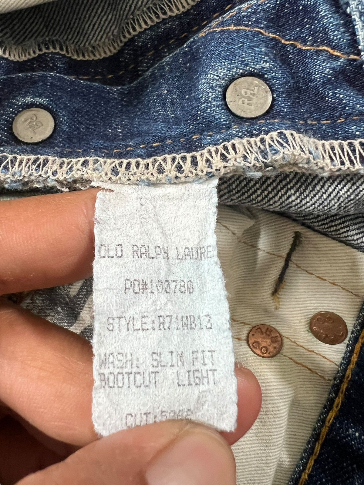 RRL Ralph Lauren Vintage RRL Slim Fit Light Bootcut Jeans Size 32" / US 10 / IT 46 - 17 Thumbnail