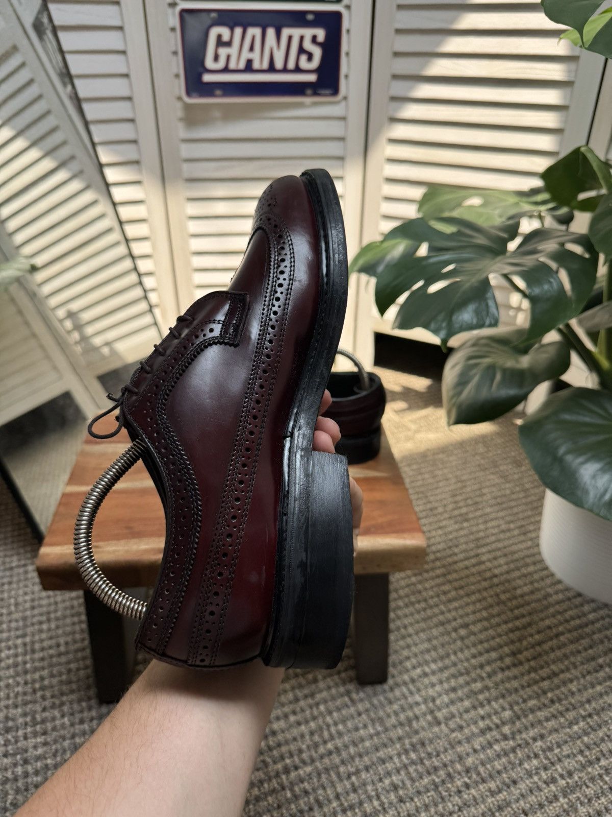 Leather Men’s Premium Luxury Leather Brogue Dexter Made In Usa 🇺🇸 Size US 9.5 / EU 42-43 - 8 Thumbnail
