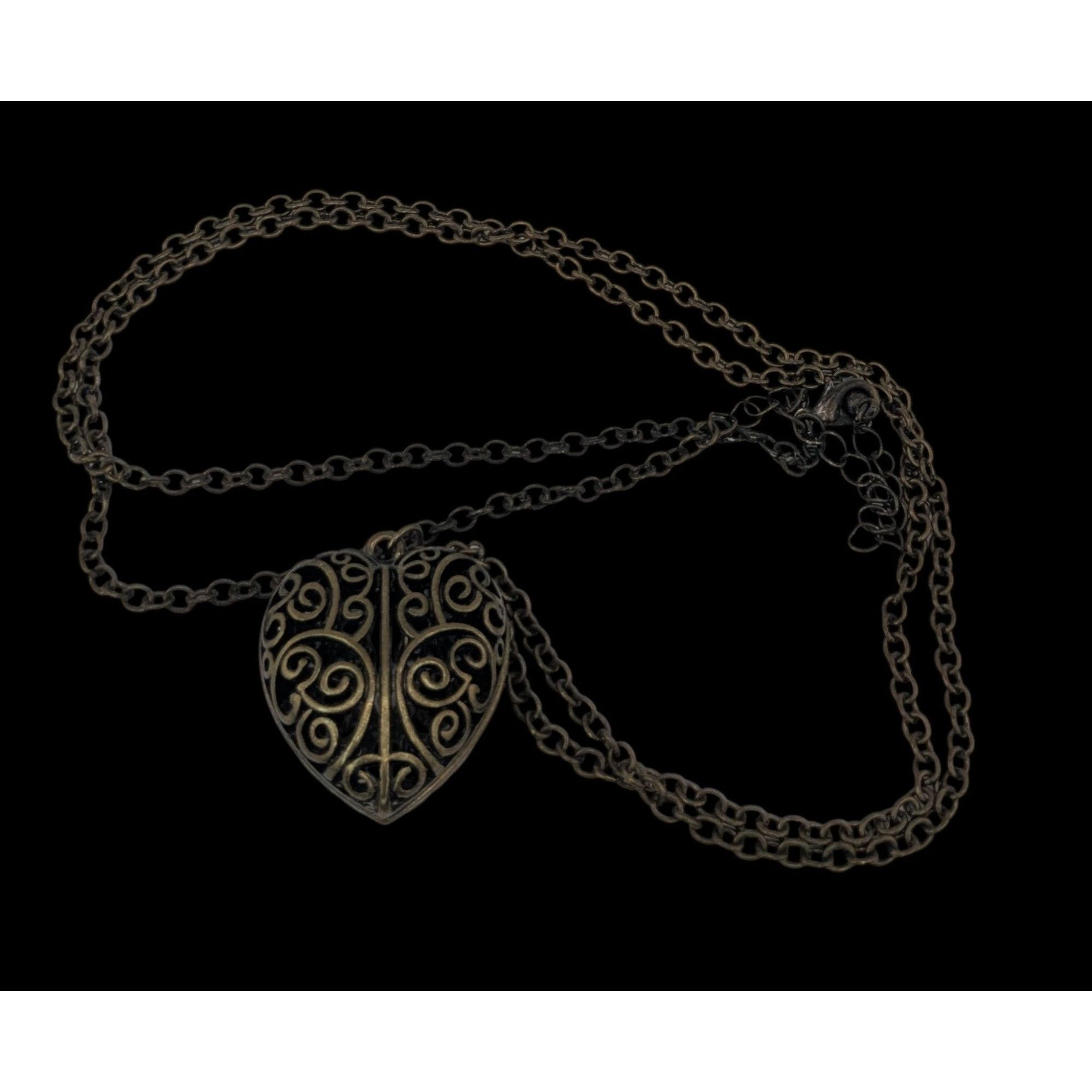 Other Victorian-Inspired Steampunk Heart Filigree Pendant Necklace Size ONE SIZE - 4 Thumbnail