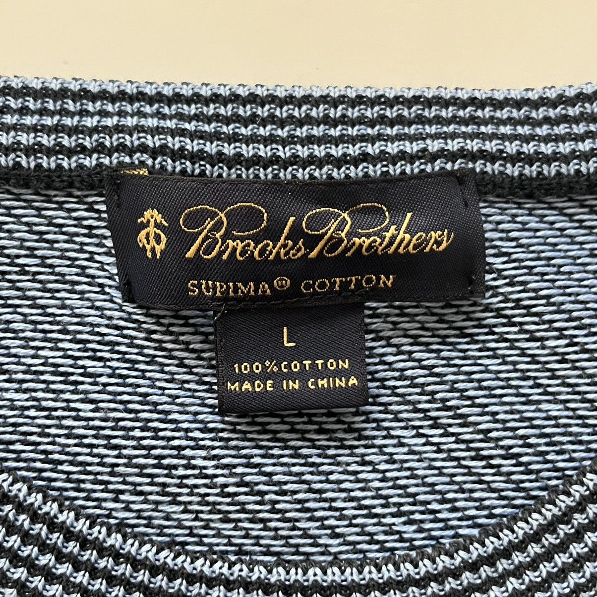 Brooks Brothers Brooks Brothers Men Pullover Sweater Large Blue Cotton Size US L / EU 52-54 / 3 - 11 Thumbnail
