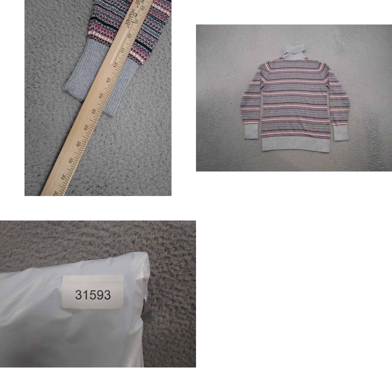 Vintage VINTAGE LL Bean Sweater Womens SZ M Fair Isle Cotton Cashmere Pullover Turtleneck 503413 Size M / US 6-8 / IT 42-44 - 8 Thumbnail