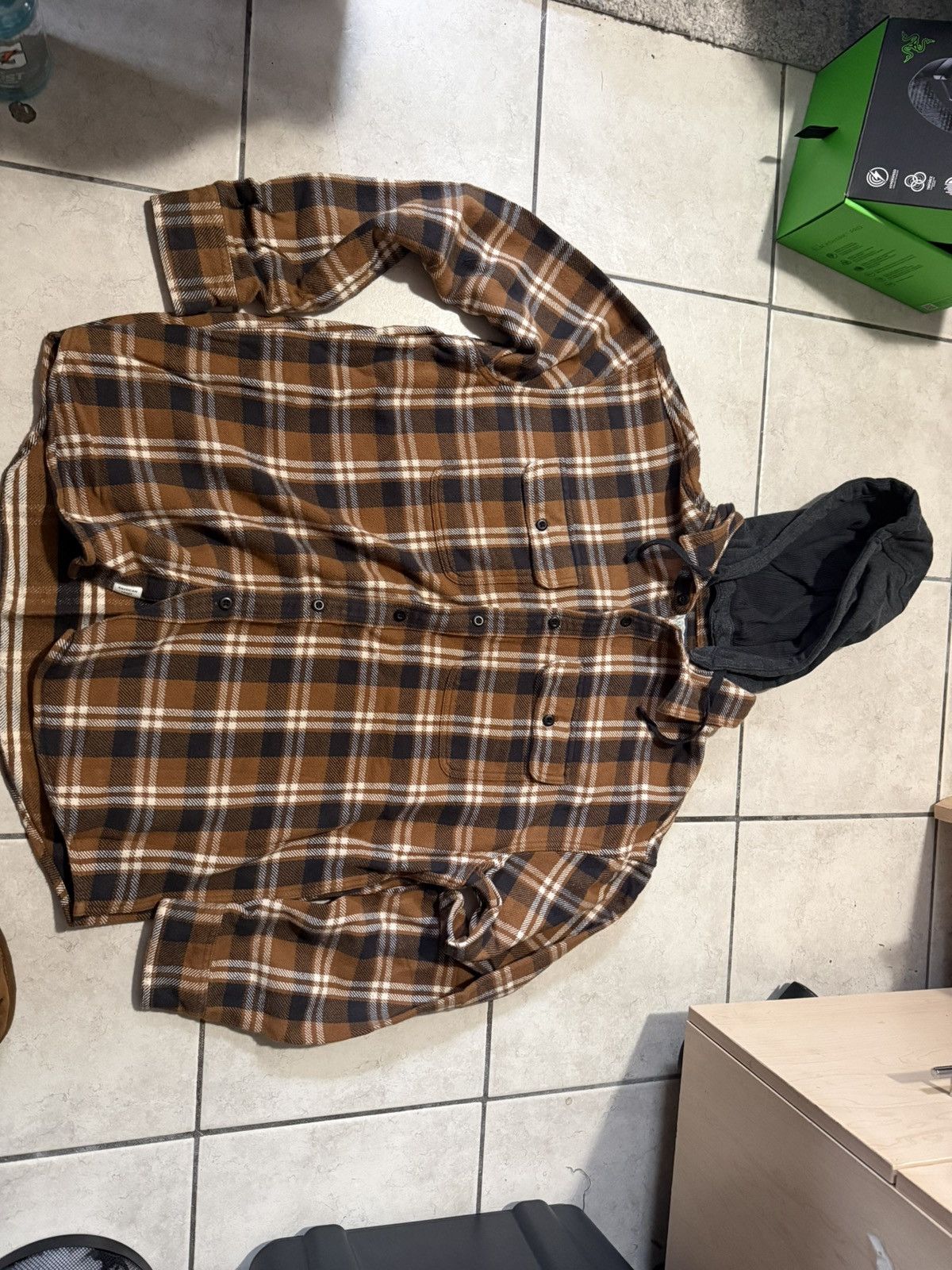 American Eagle Outfitters American eagle flannel hoodie Size US XL / EU 56 / 4 - 1 Thumbnail
