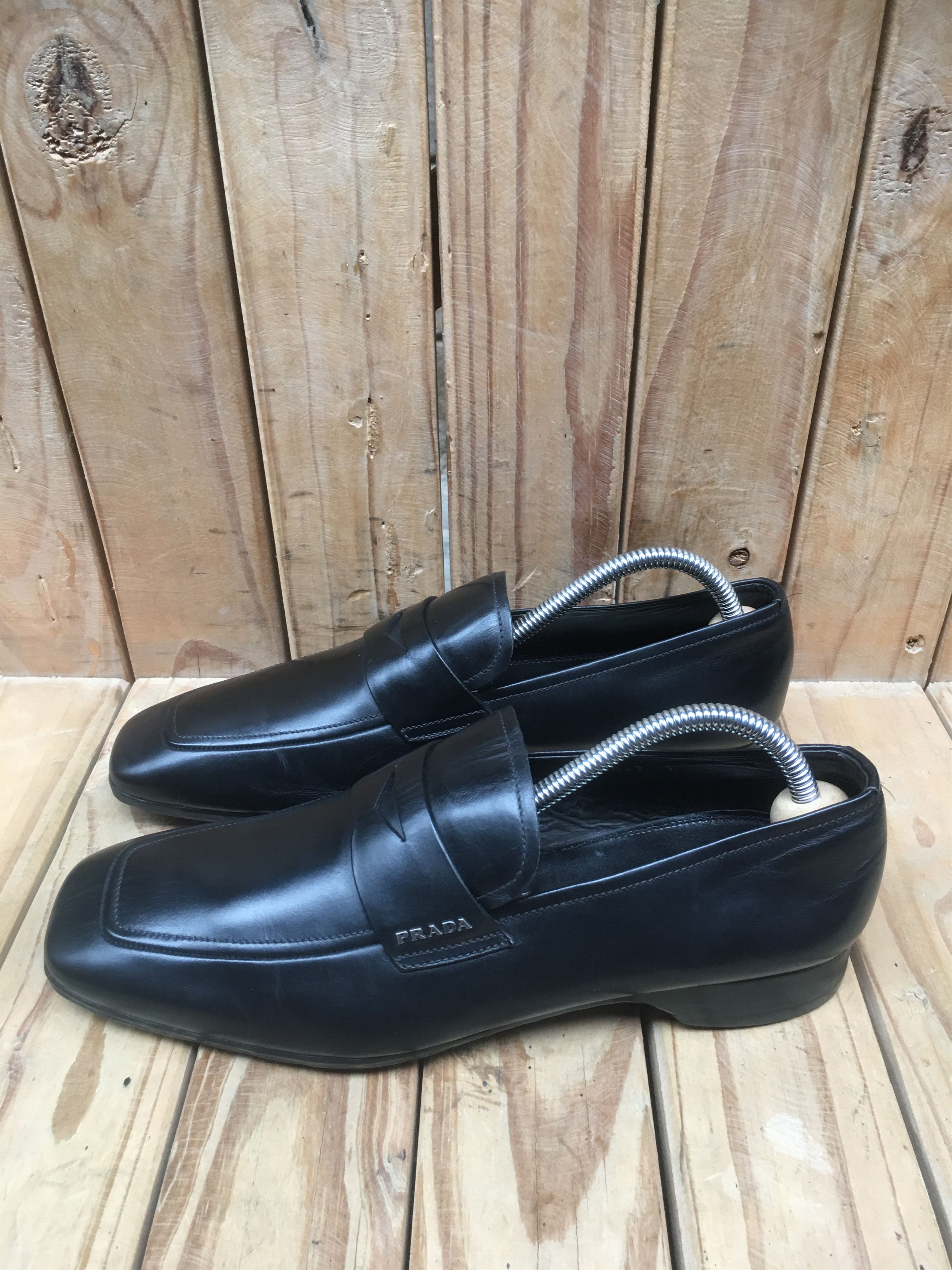 Prada Prada Men’s Penny black Leather Loafers Size Uk 5 USA 6 Size US 6 / EU 39 - 10 Thumbnail
