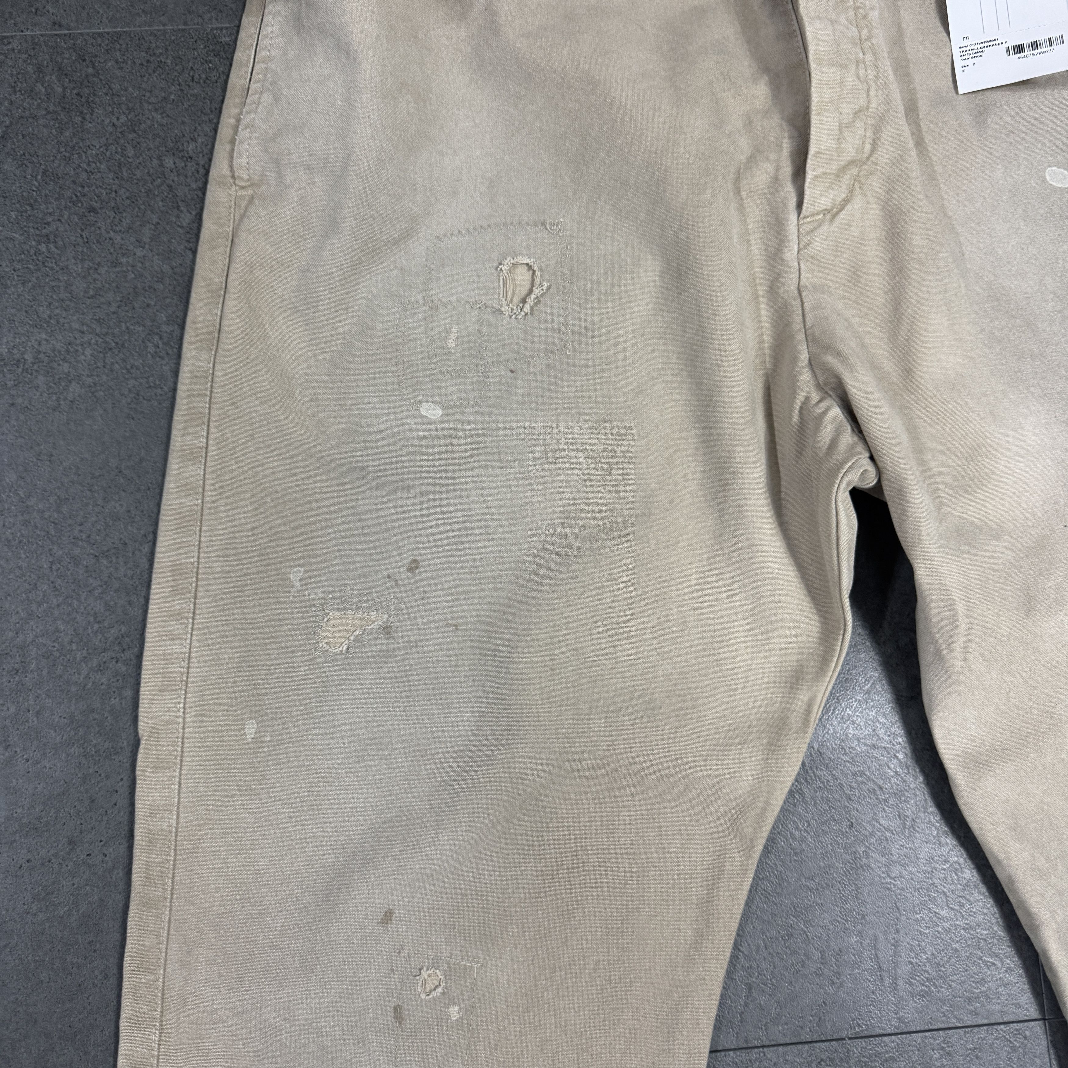 Visvim Visvim Travailler Braces Pants DMGD Beige Size US 33 - 9 Thumbnail