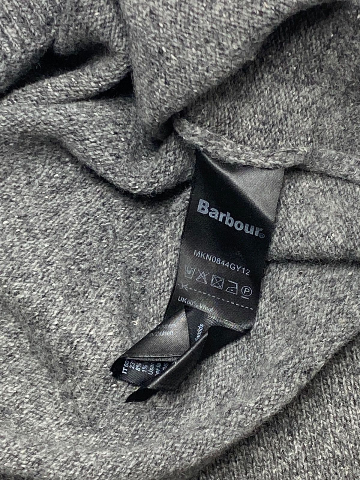 Barbour Vintage BARBOUR Grey Wool Minimalistic Small Logo Sweater Size US M / EU 48-50 / 2 - 5 Thumbnail