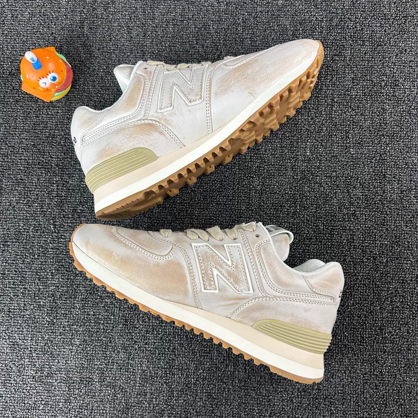 Miu Miu MIU MIU distressed NB collab sneaker size 37 Size US 6.5 / IT 36.5 - 3 Thumbnail