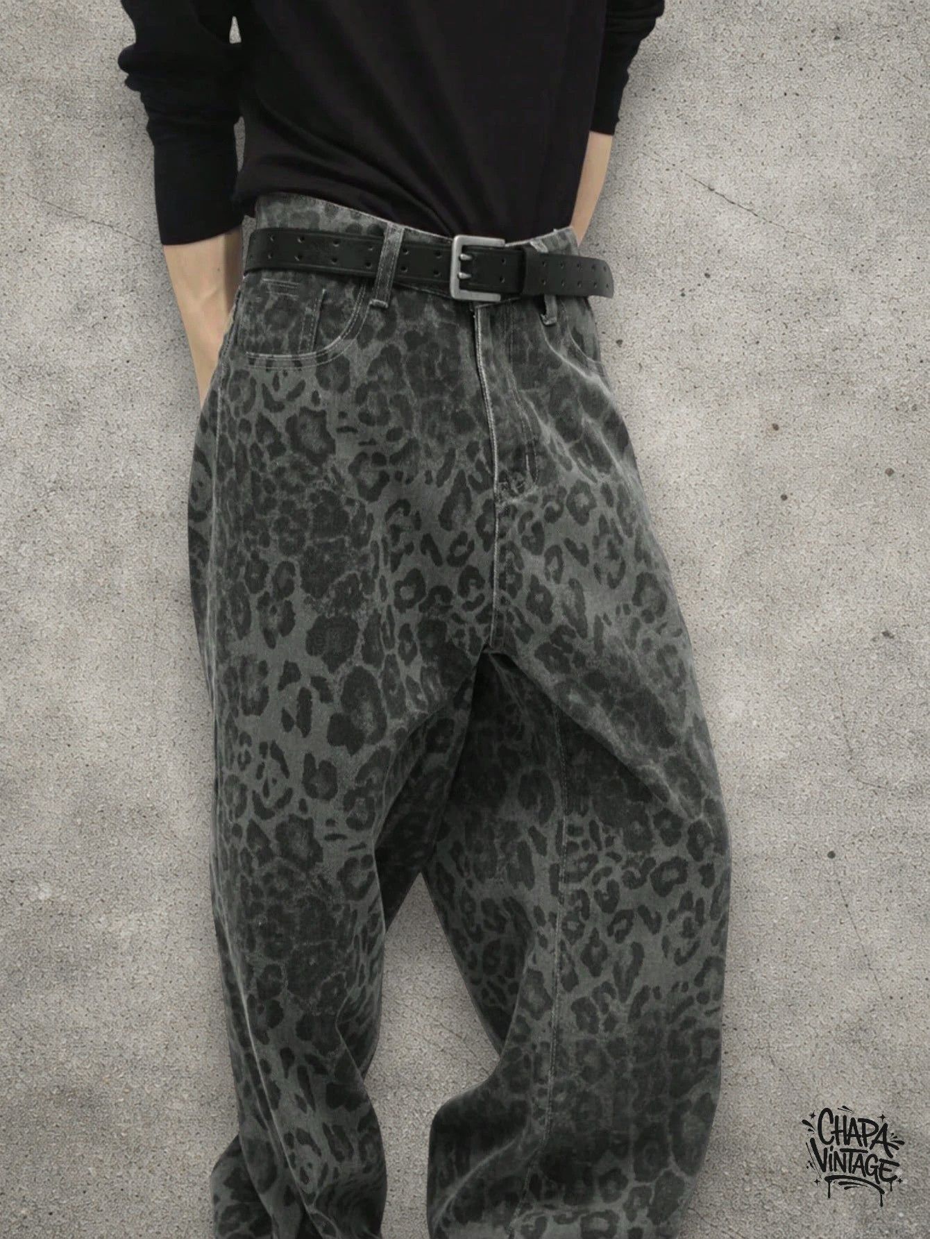 Japanese Brand Leopard loose denim Size US 32 / EU 48 - 3 Thumbnail