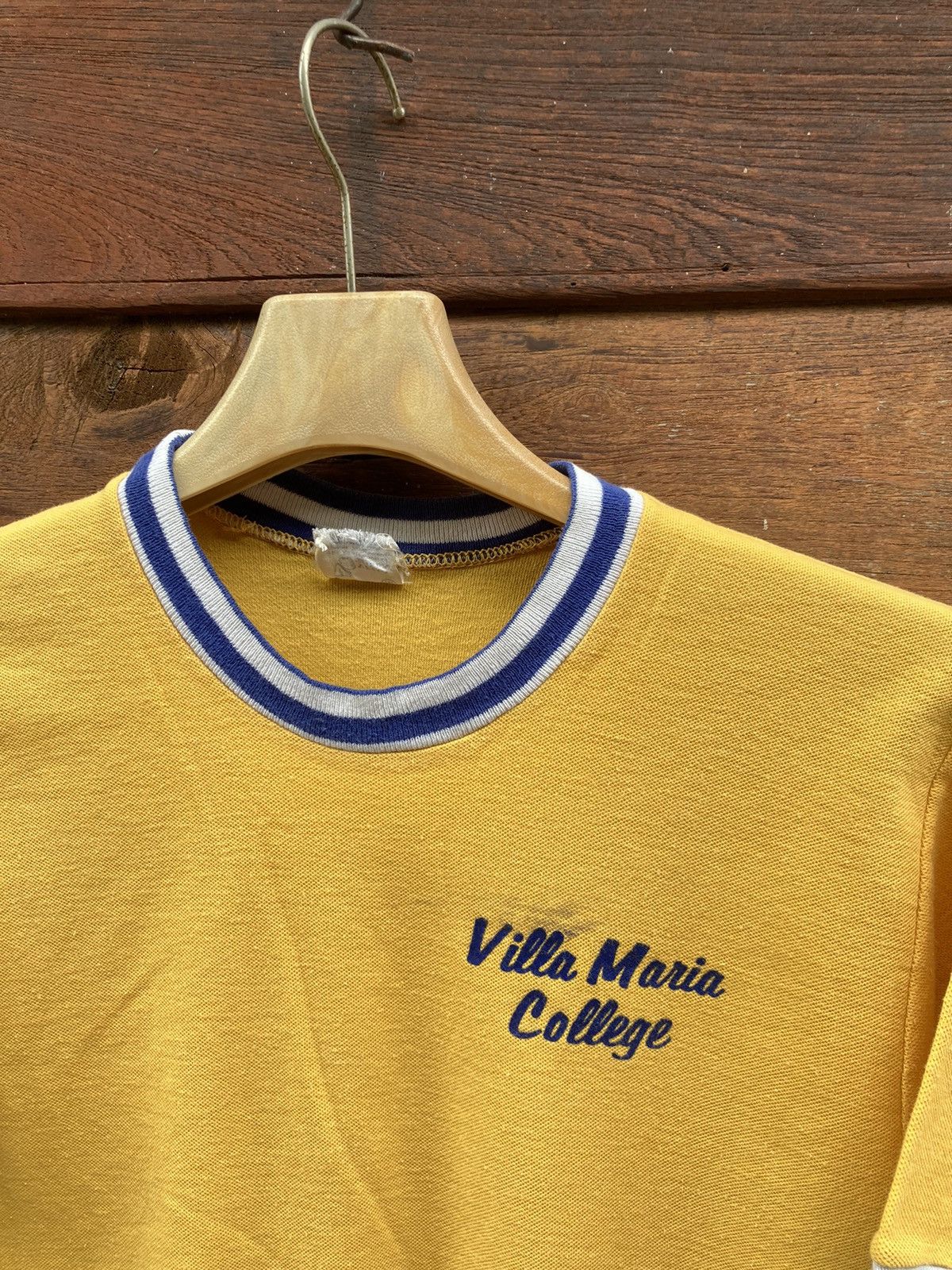 Vintage VINTAGE 60s/70s VELVA SHEEN Villa Maria College Ringer Size US M / EU 48-50 / 2 - 3 Thumbnail
